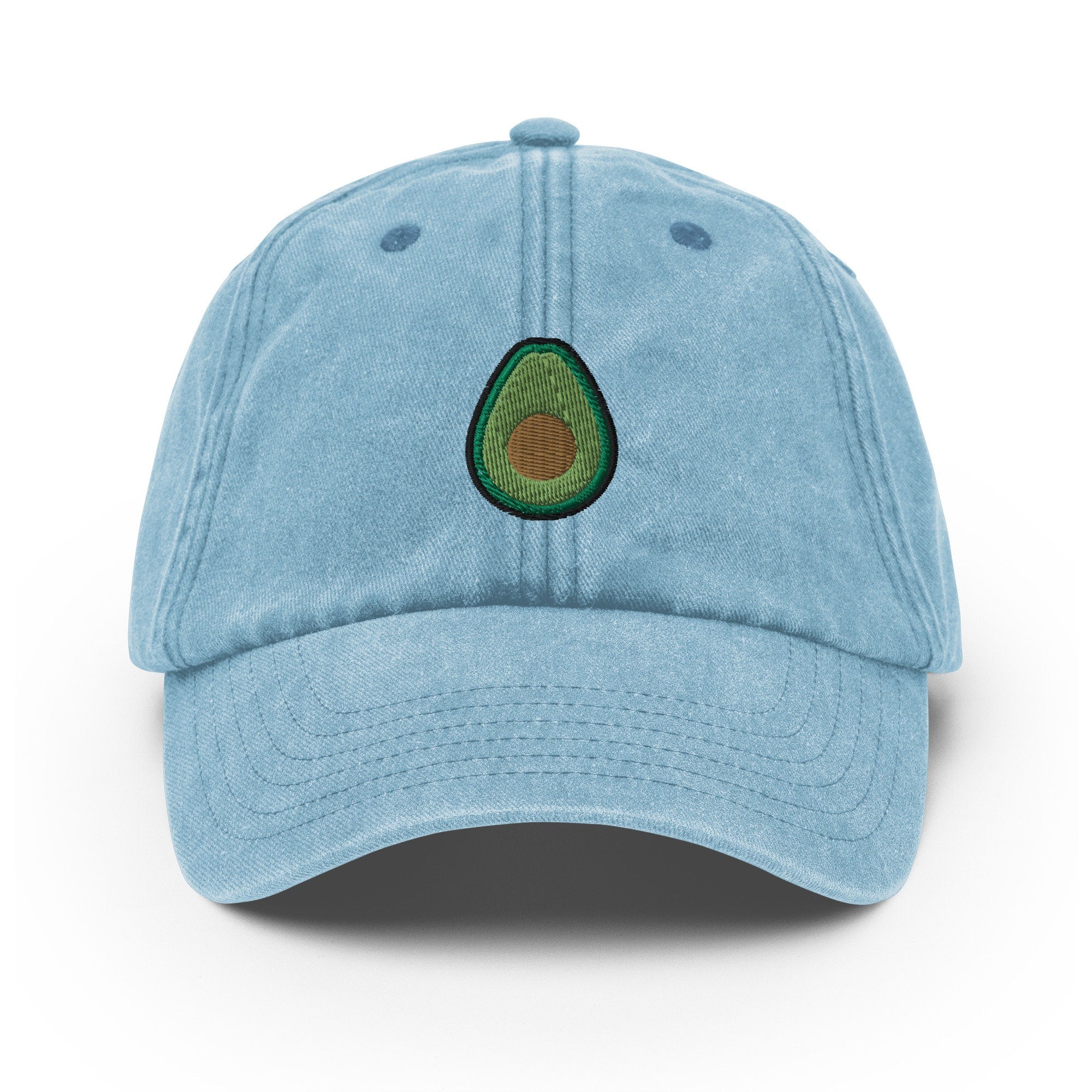 Avocado Vintage Hat, Aged Dad Cap, Faded Baseball Cap Gift - Multiple Colors