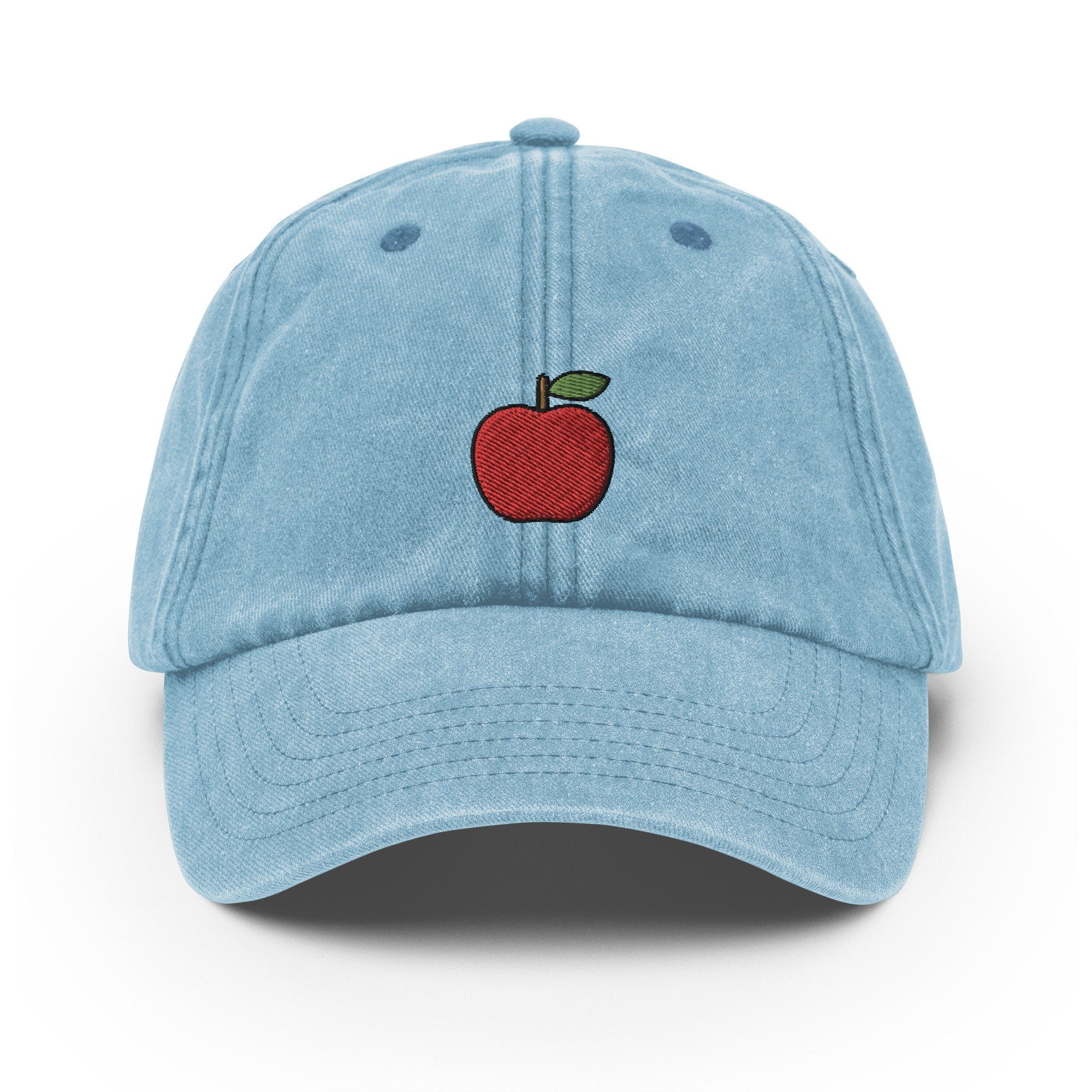 Apple Vintage Hat, Aged Dad Cap, Faded Baseball Cap Gift - Multiple Colors