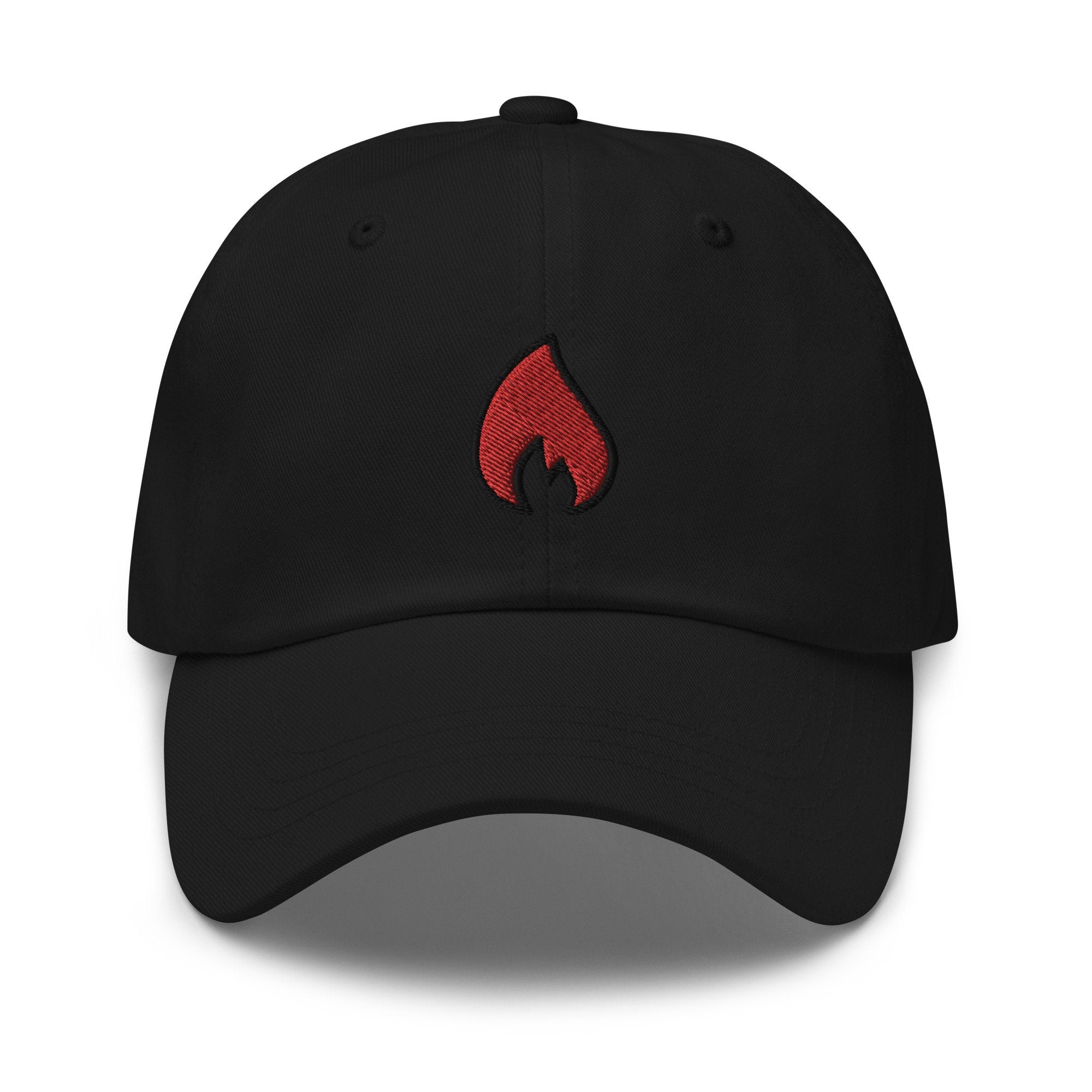 Flame Embroidered Dad Hat