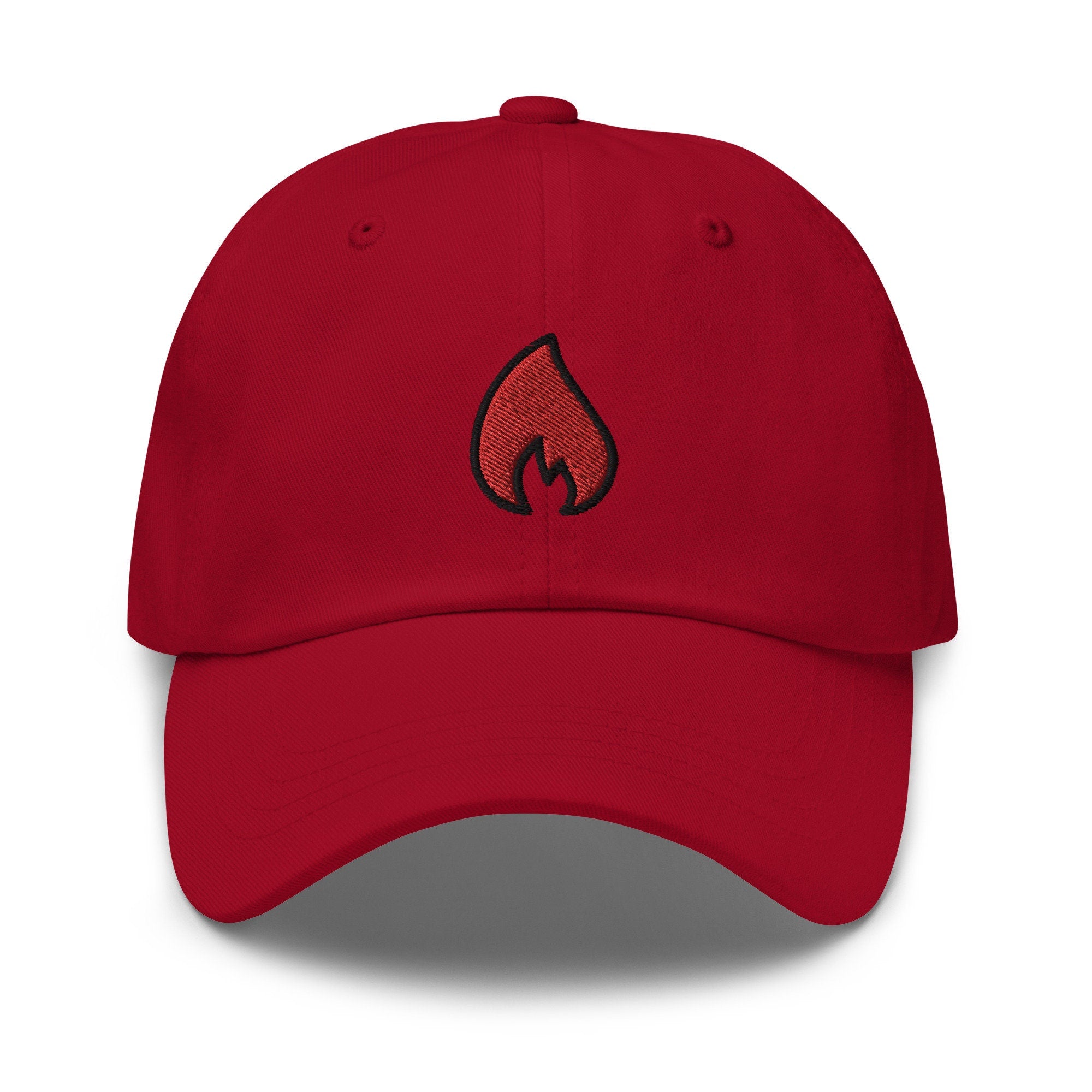 Flame Embroidered Dad Hat