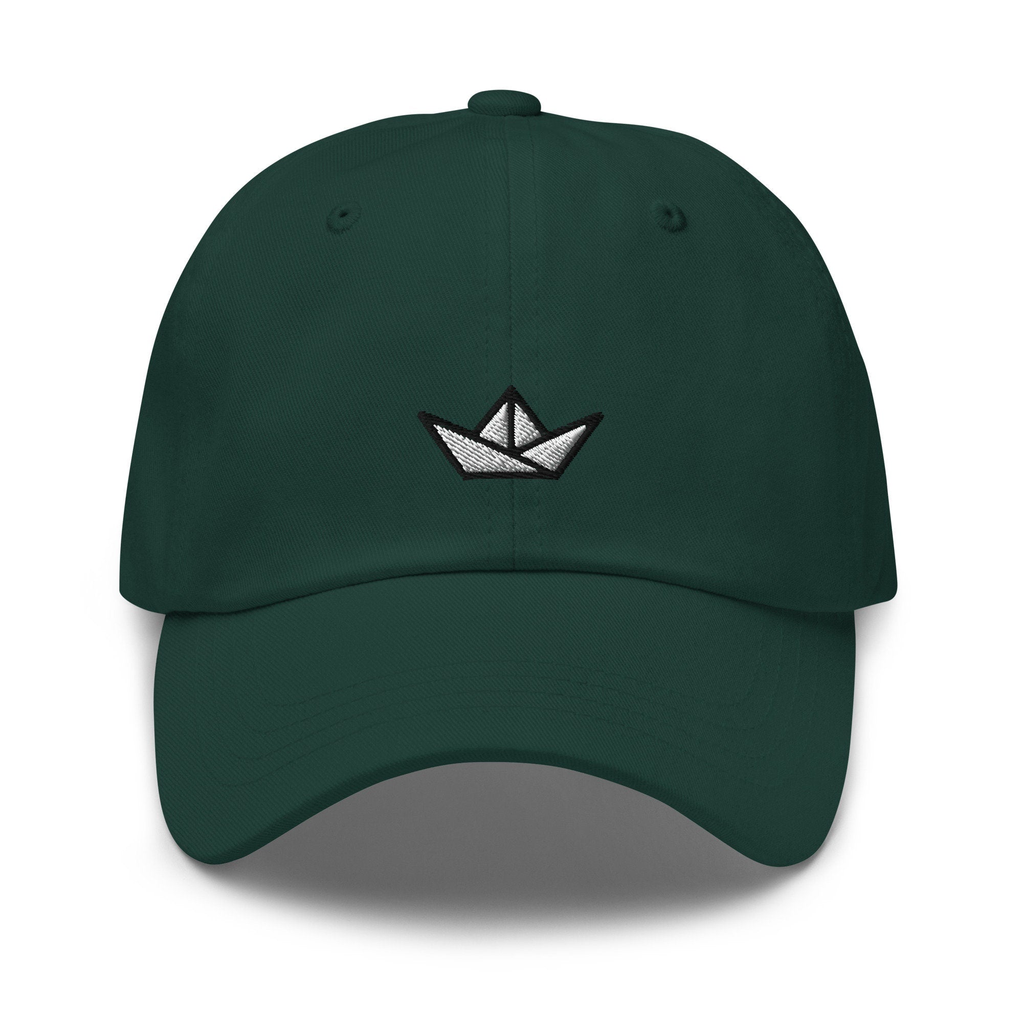 Paper Boat Embroidered Dad Hat