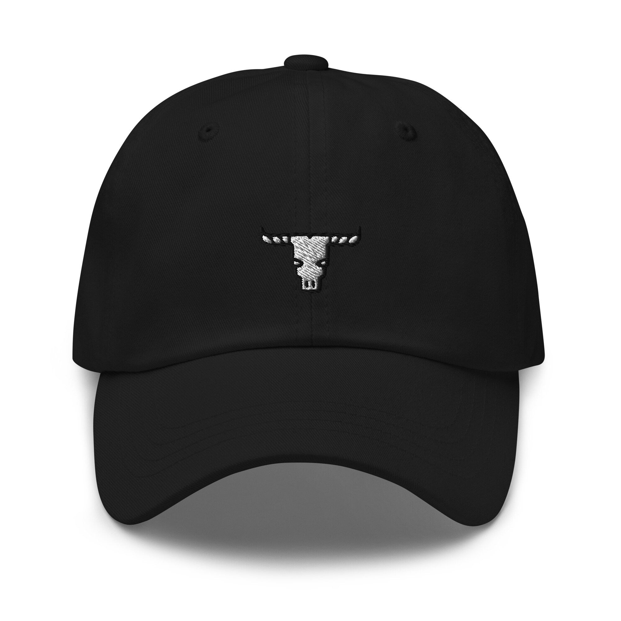 Bull Skull Embroidered Dad Hat