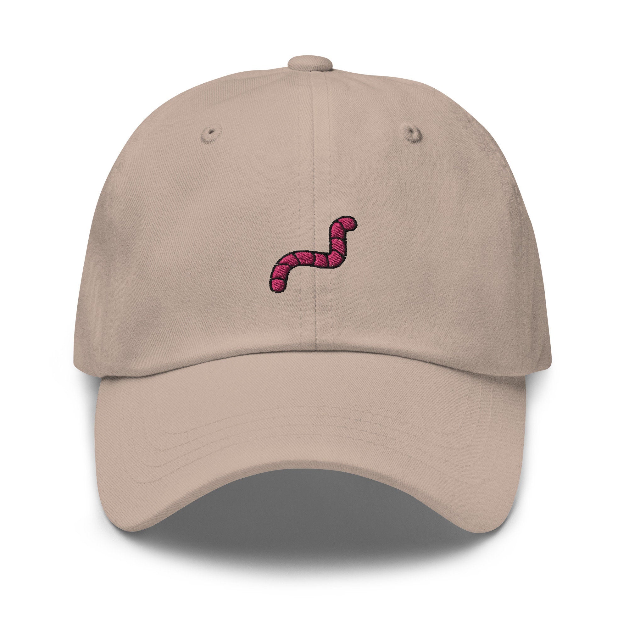 Worm Embroidered Dad Hat