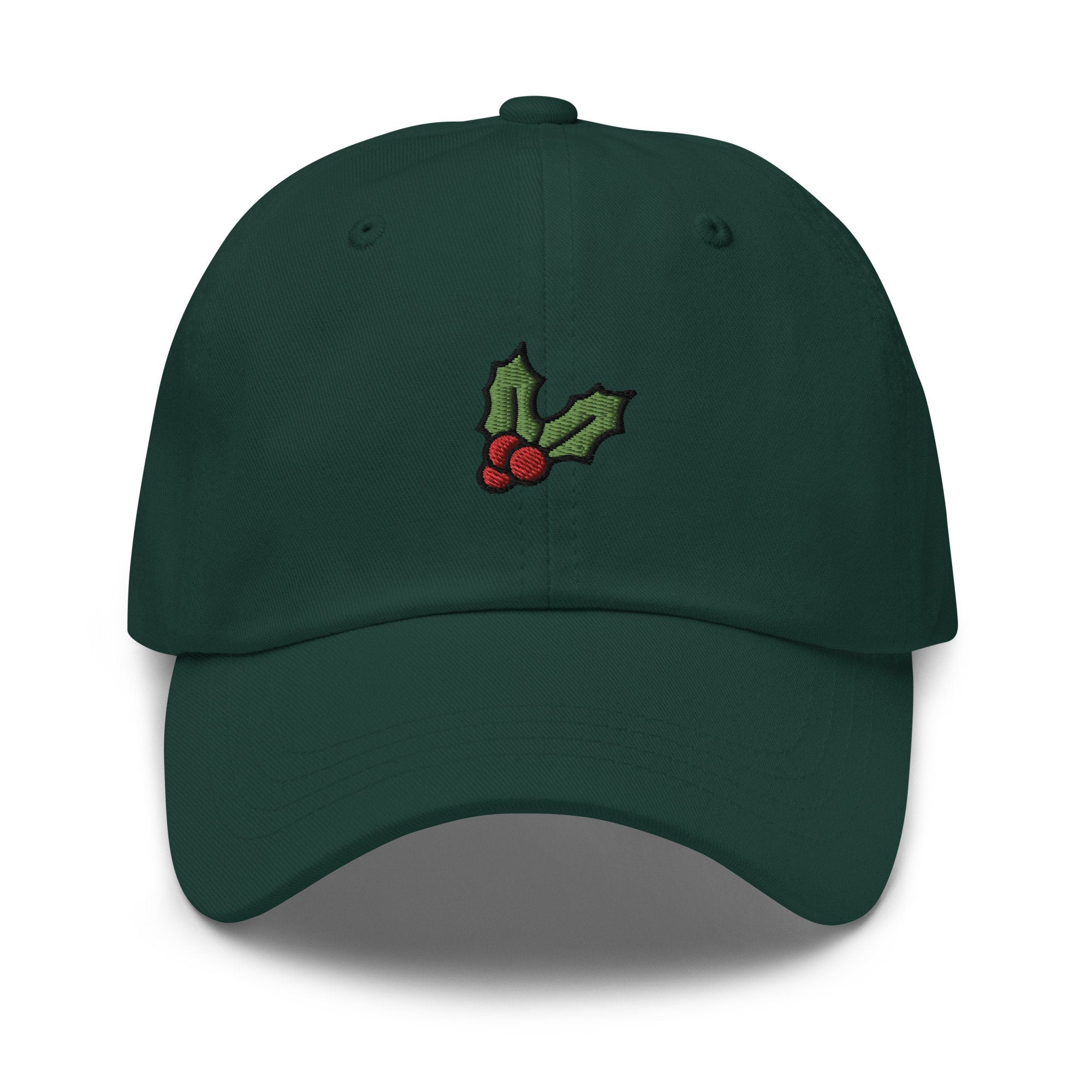 Mistletoe Embroidered Dad Hat