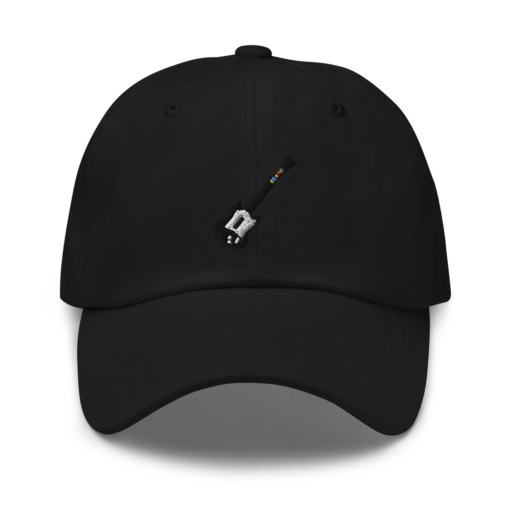 Video Game Guitar Embroidered Dad Hat