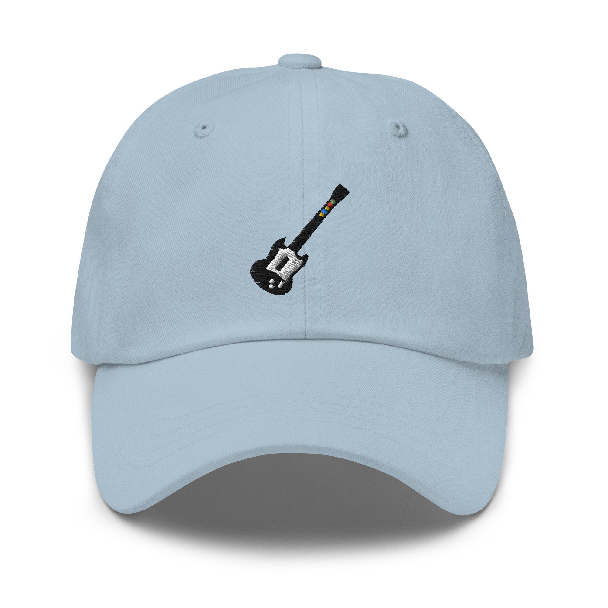 Video Game Guitar Embroidered Dad Hat