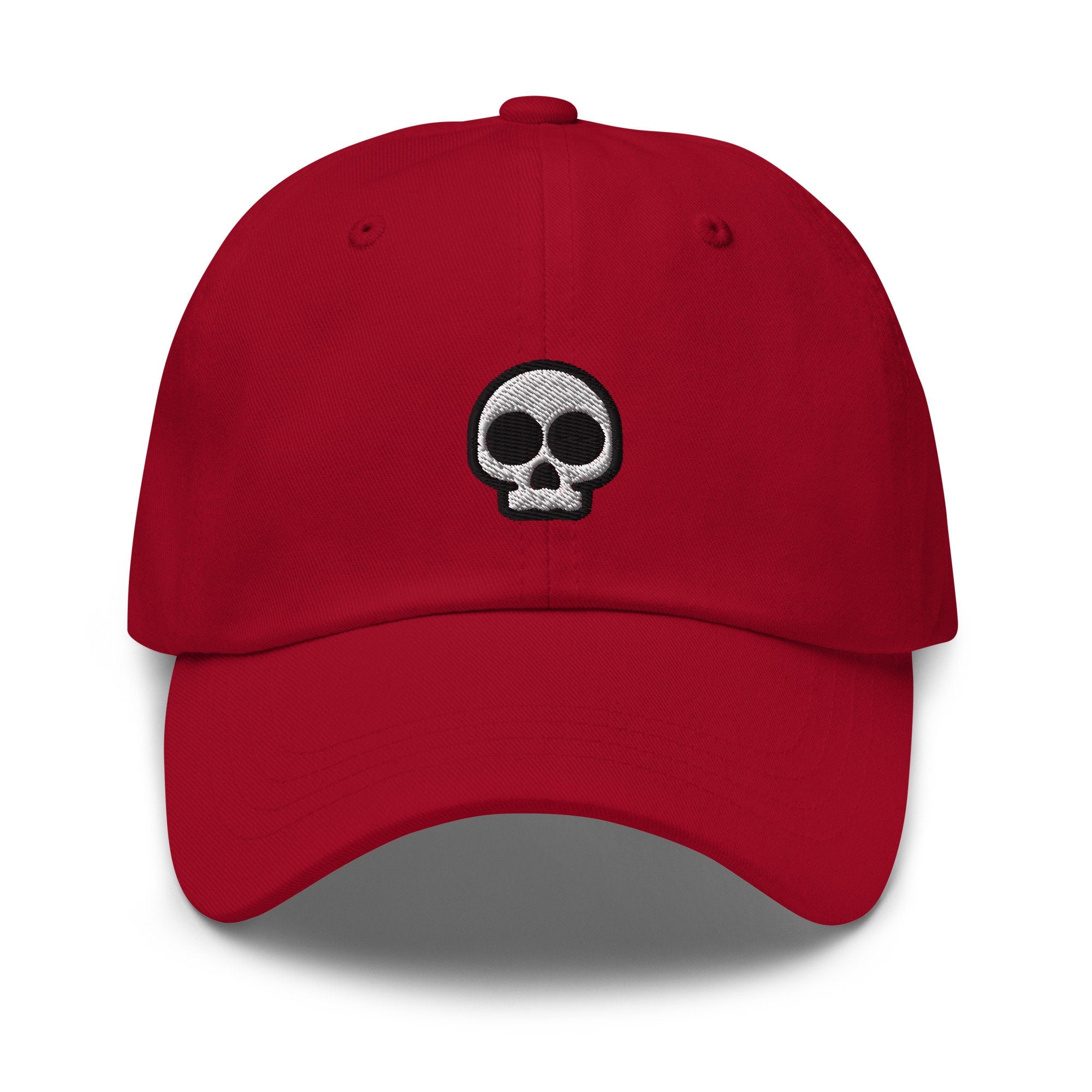 Skull Embroidered Dad Hat