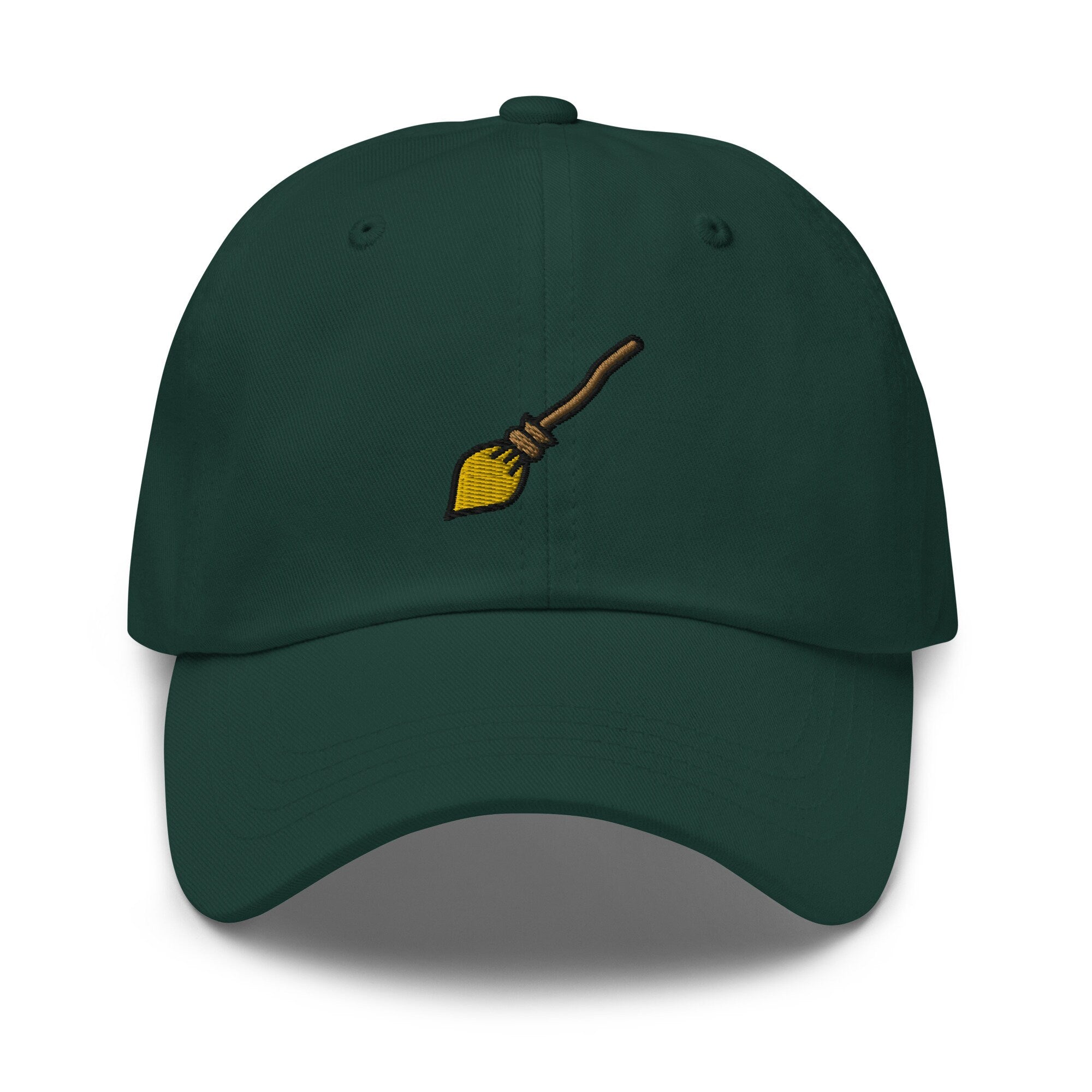 Witch Broom Embroidered Dad Hat