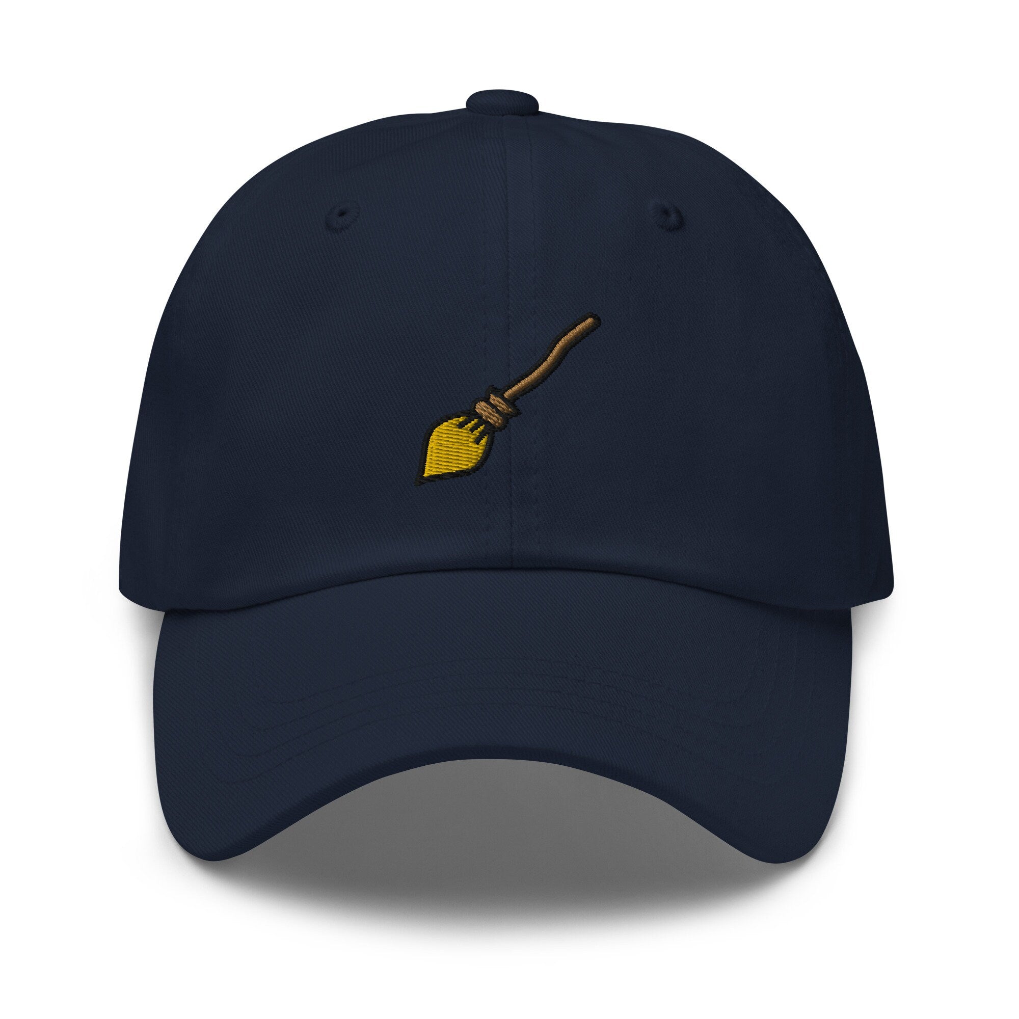 Witch Broom Embroidered Dad Hat