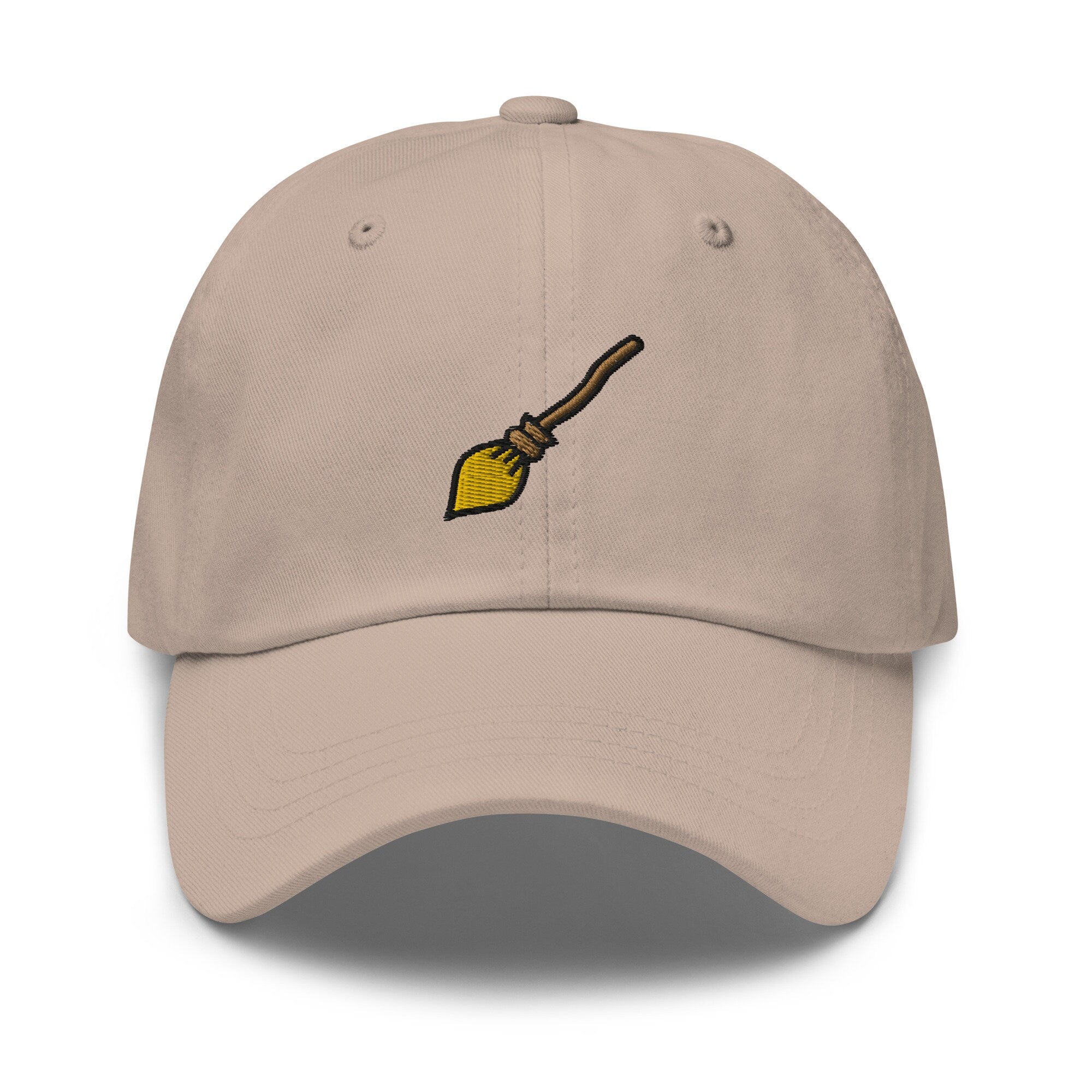 Witch Broom Embroidered Dad Hat