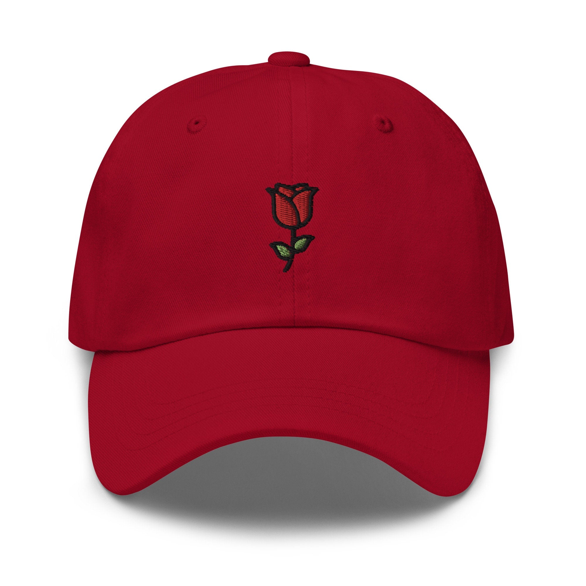 Rose Embroidered Dad Hat