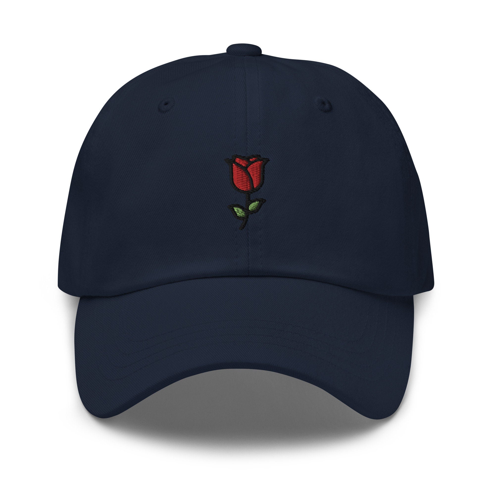 Rose Embroidered Dad Hat