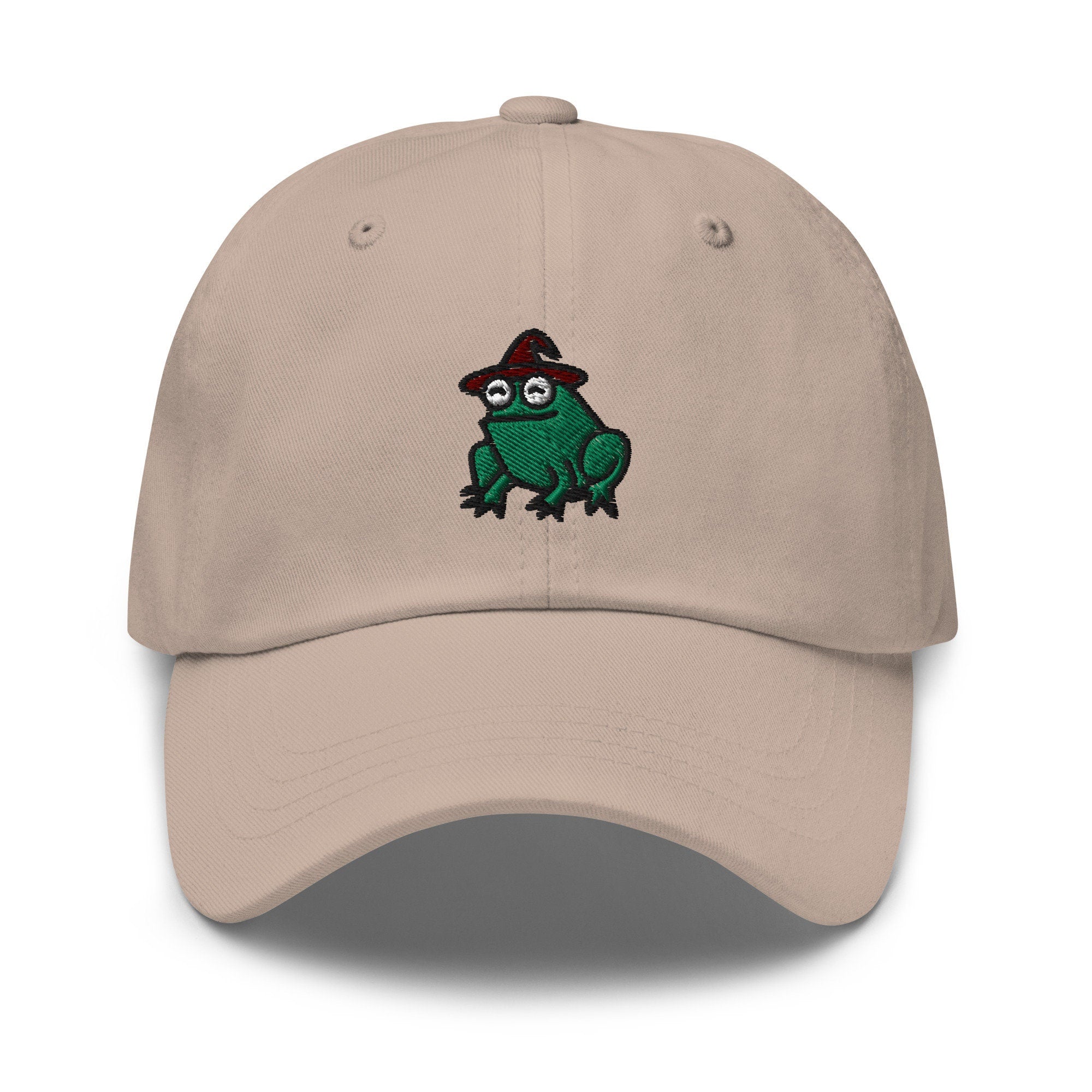 Wizard Frog Embroidered Dad Hat