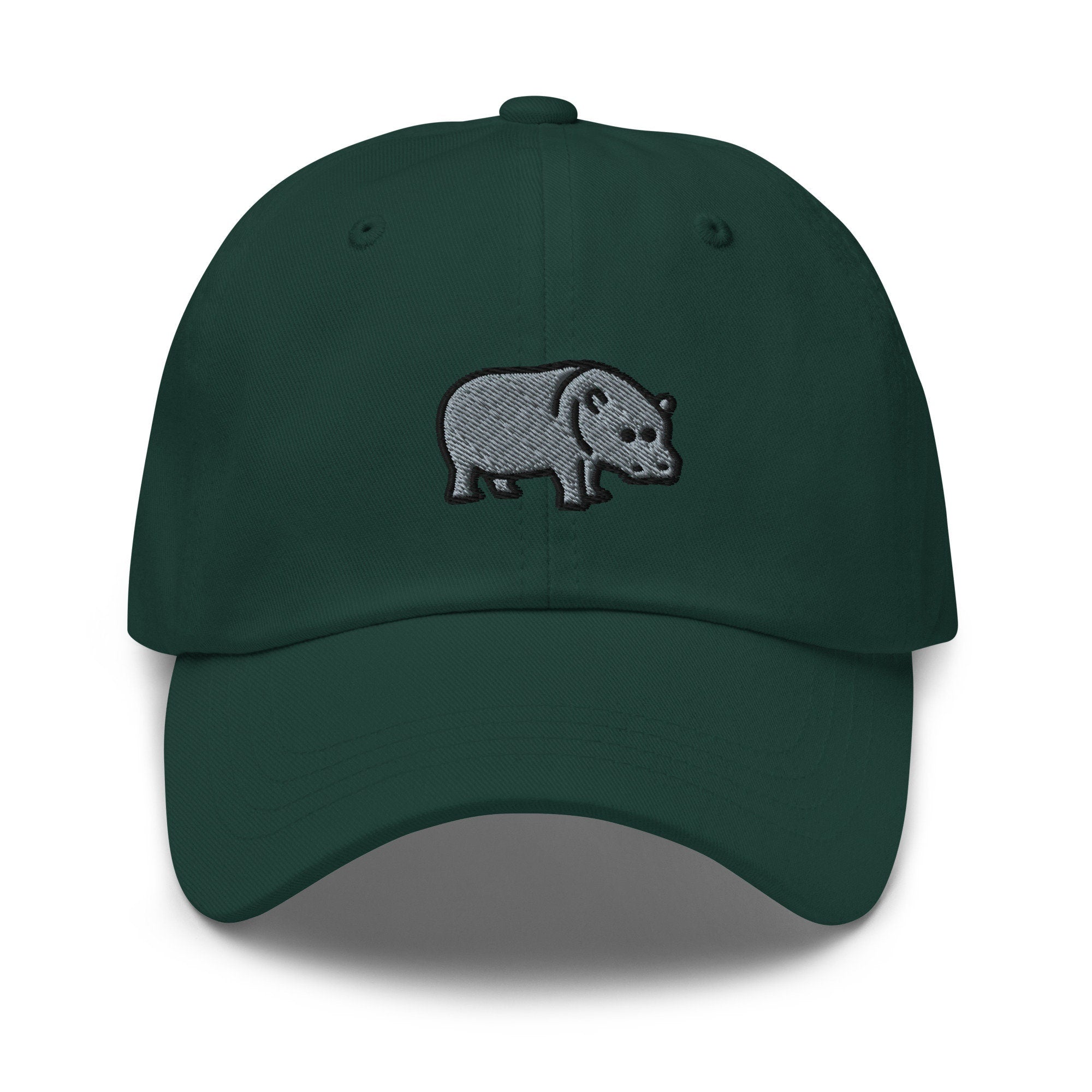 Hippopotamus Embroidered Dad Hat