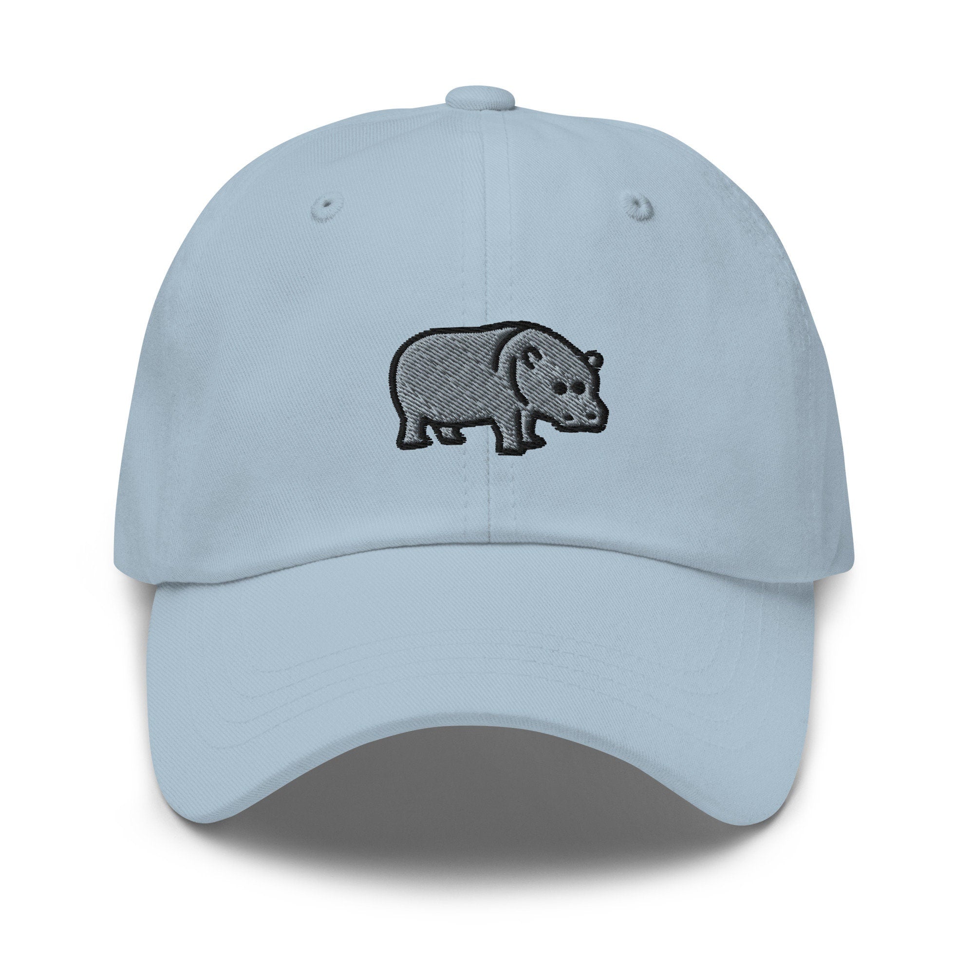 Hippopotamus Embroidered Dad Hat