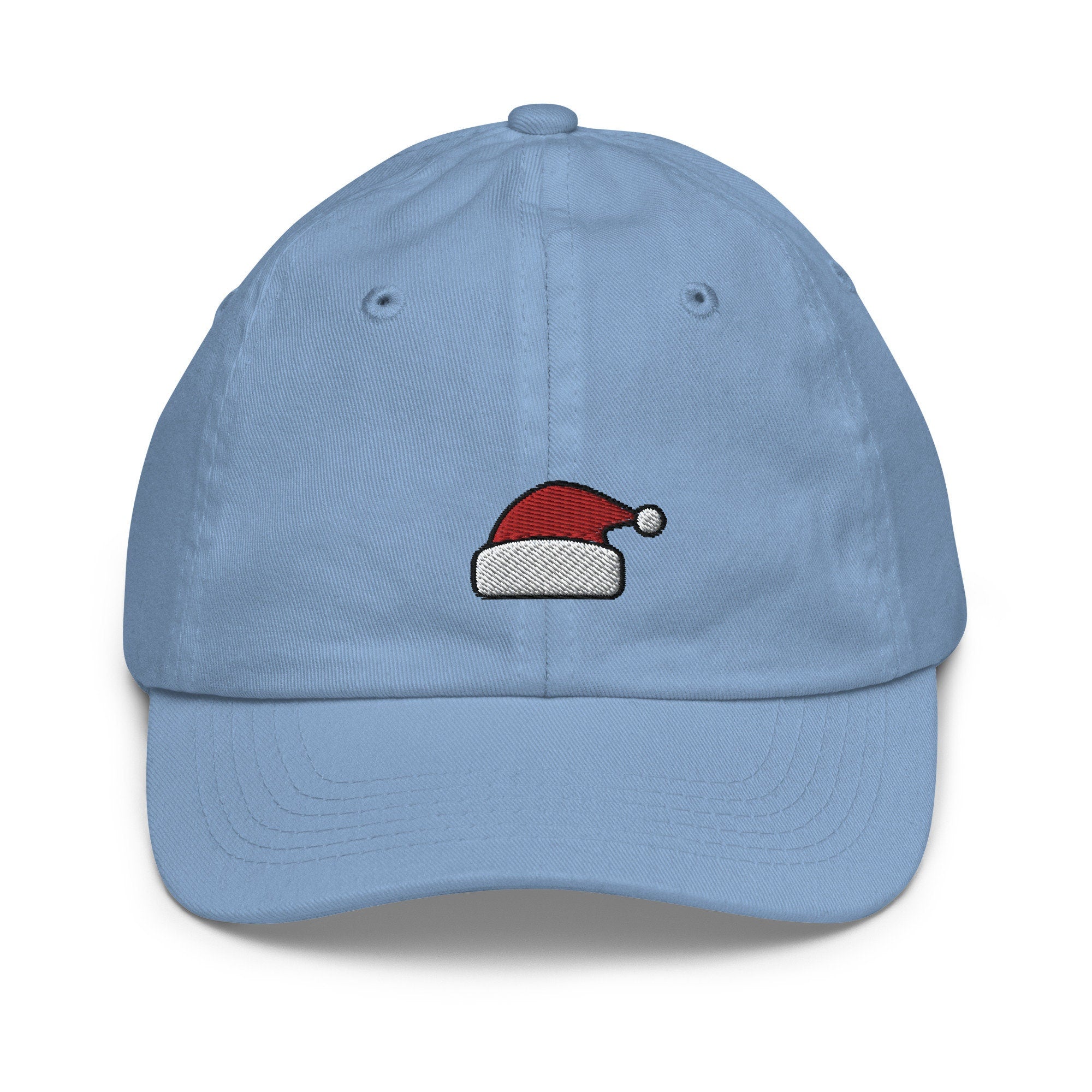 Kids Santa Hat Youth Baseball Cap, Embroidered Kids Hat, Childrens Hat Gift - Multiple Colors