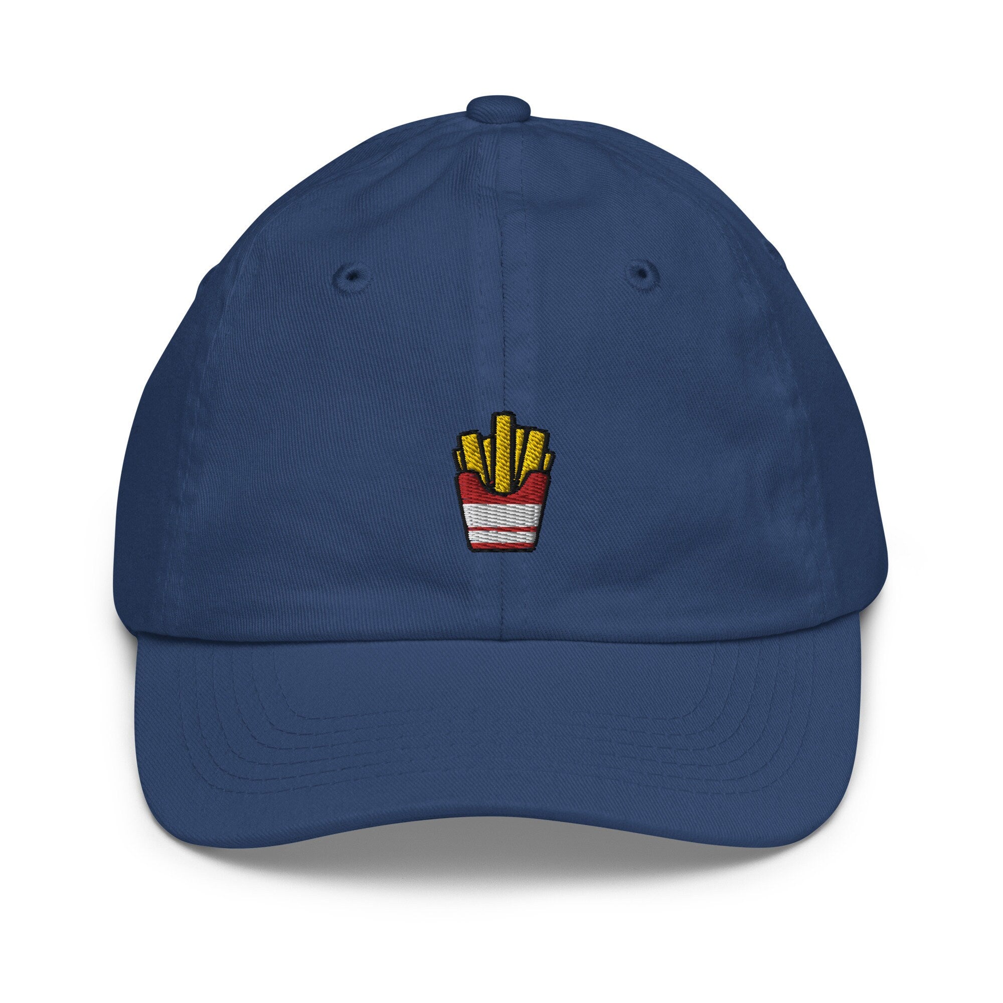 Kids French Fries Youth Baseball Cap, Embroidered Kids Hat, Childrens Hat Gift - Multiple Colors