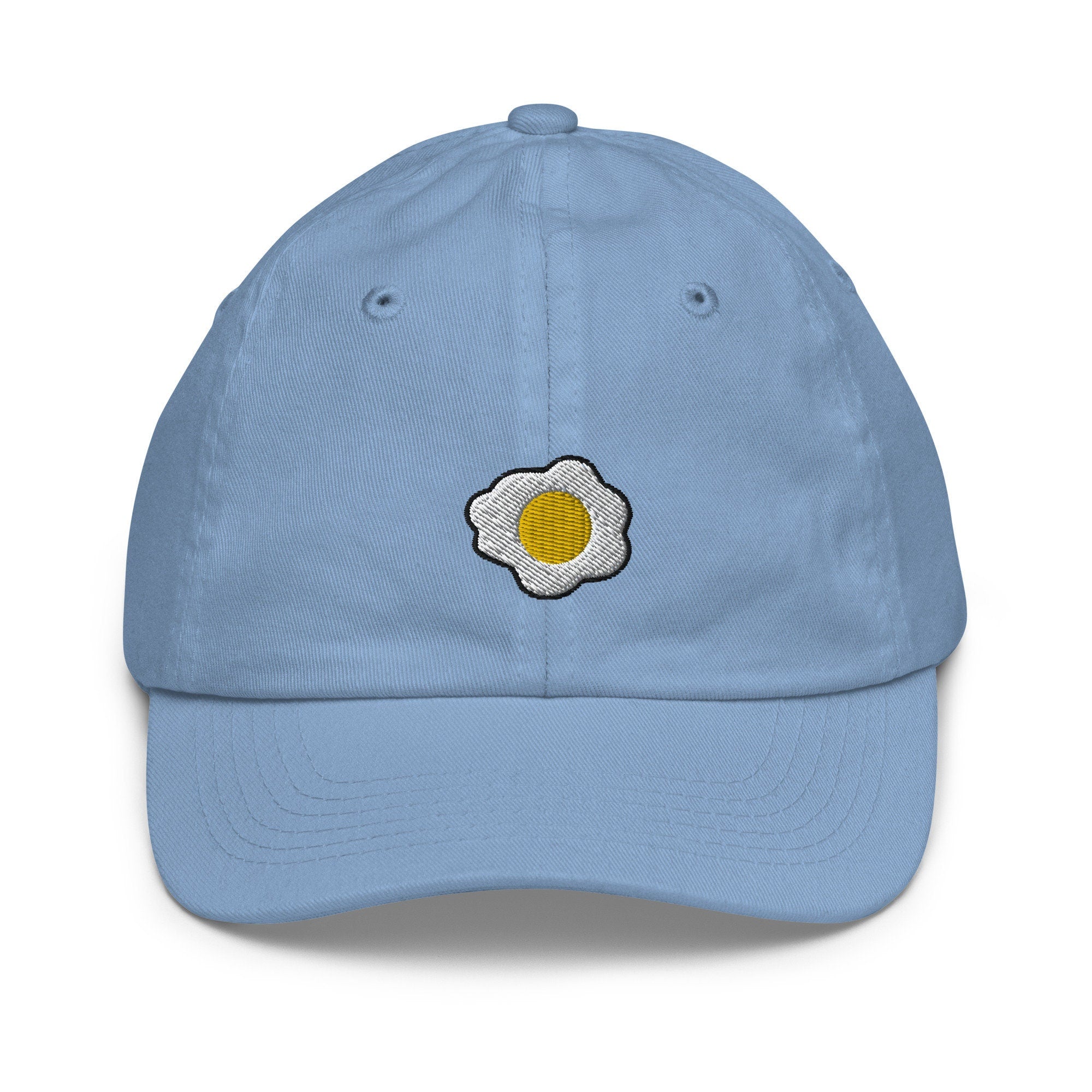 Kids Sunny Side up Egg Youth Baseball Cap, Embroidered Kids Hat, Childrens Hat Gift - Multiple Colors