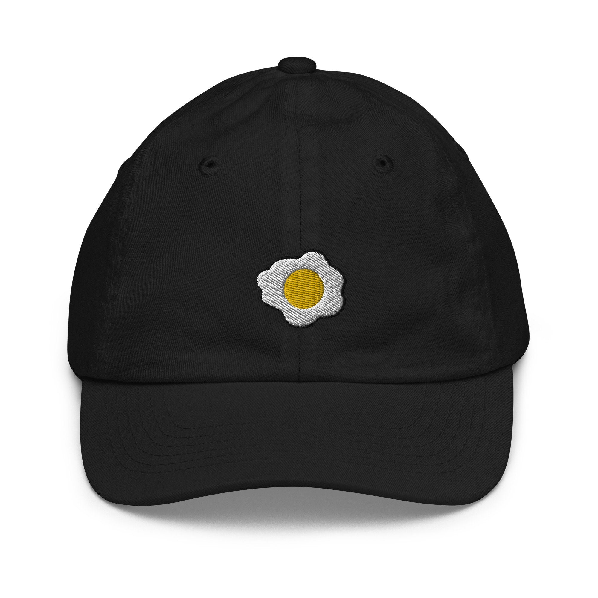 Kids Sunny Side up Egg Youth Baseball Cap, Embroidered Kids Hat, Childrens Hat Gift - Multiple Colors