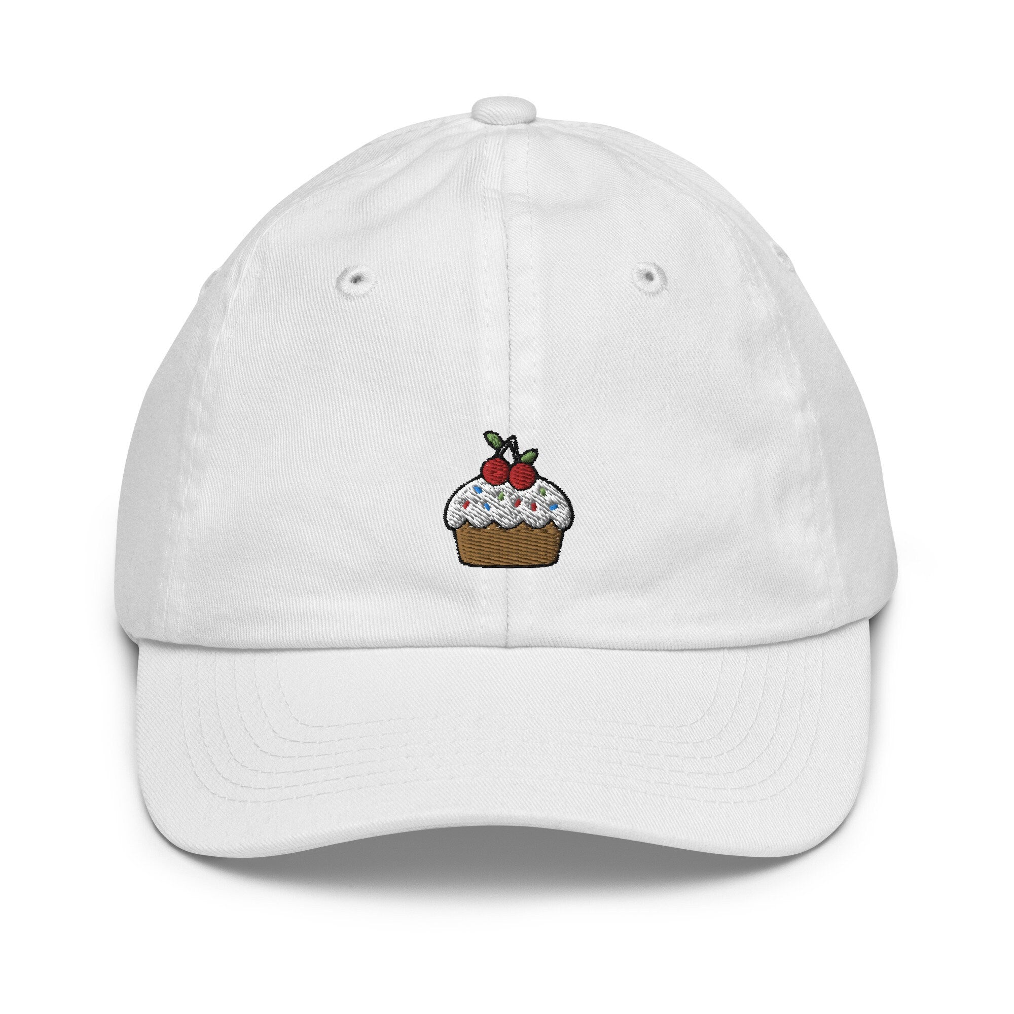 Kids Cupcake Youth Baseball Cap, Embroidered Kids Hat, Childrens Hat Gift - Multiple Colors