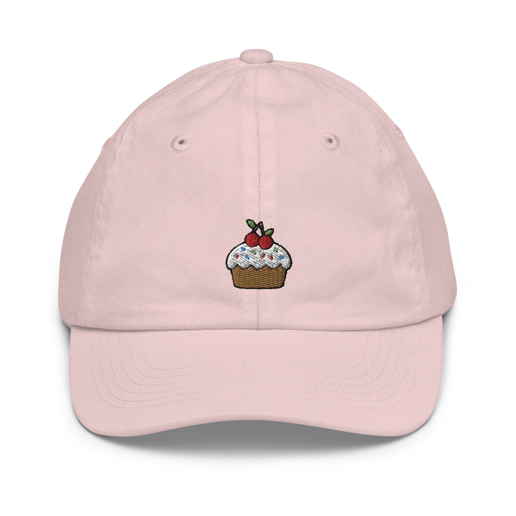 Kids Cupcake Youth Baseball Cap, Embroidered Kids Hat, Childrens Hat Gift - Multiple Colors