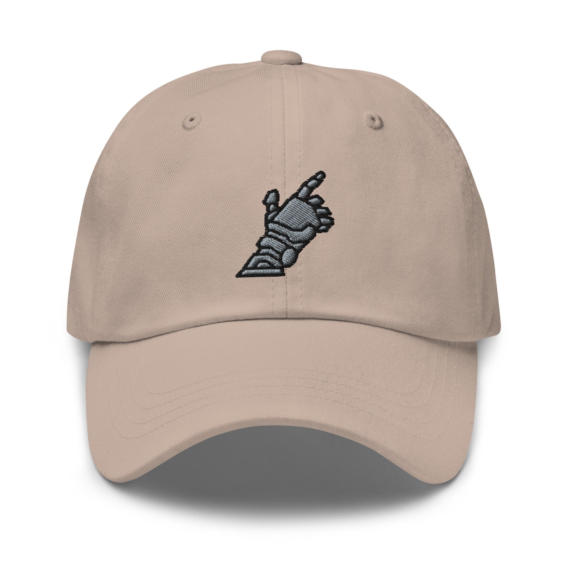 Robot Hand Embroidered Dad Hat