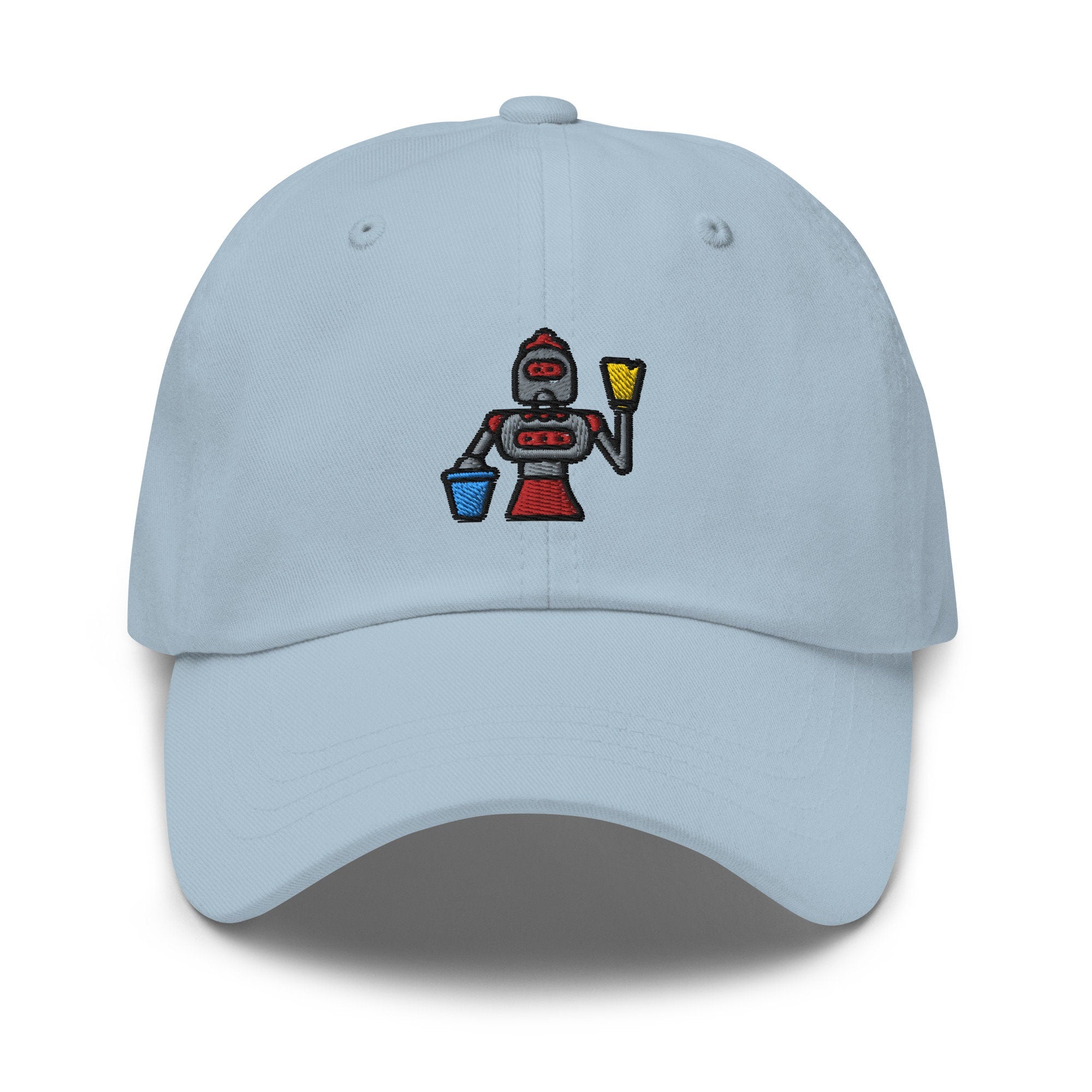 Vintage Cleaning Robot Embroidered Dad Hat
