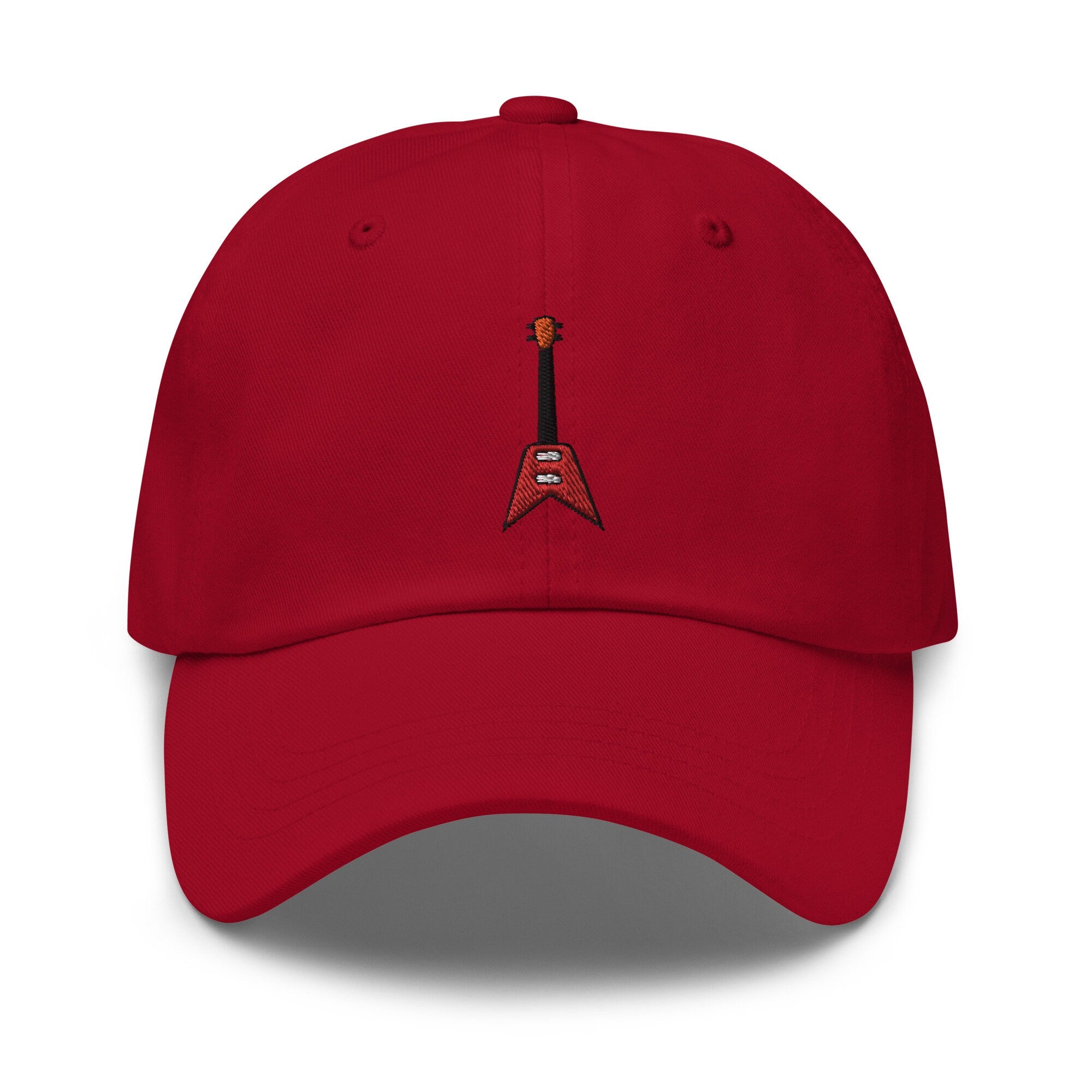 Rock Guitar Embroidered Dad Hat