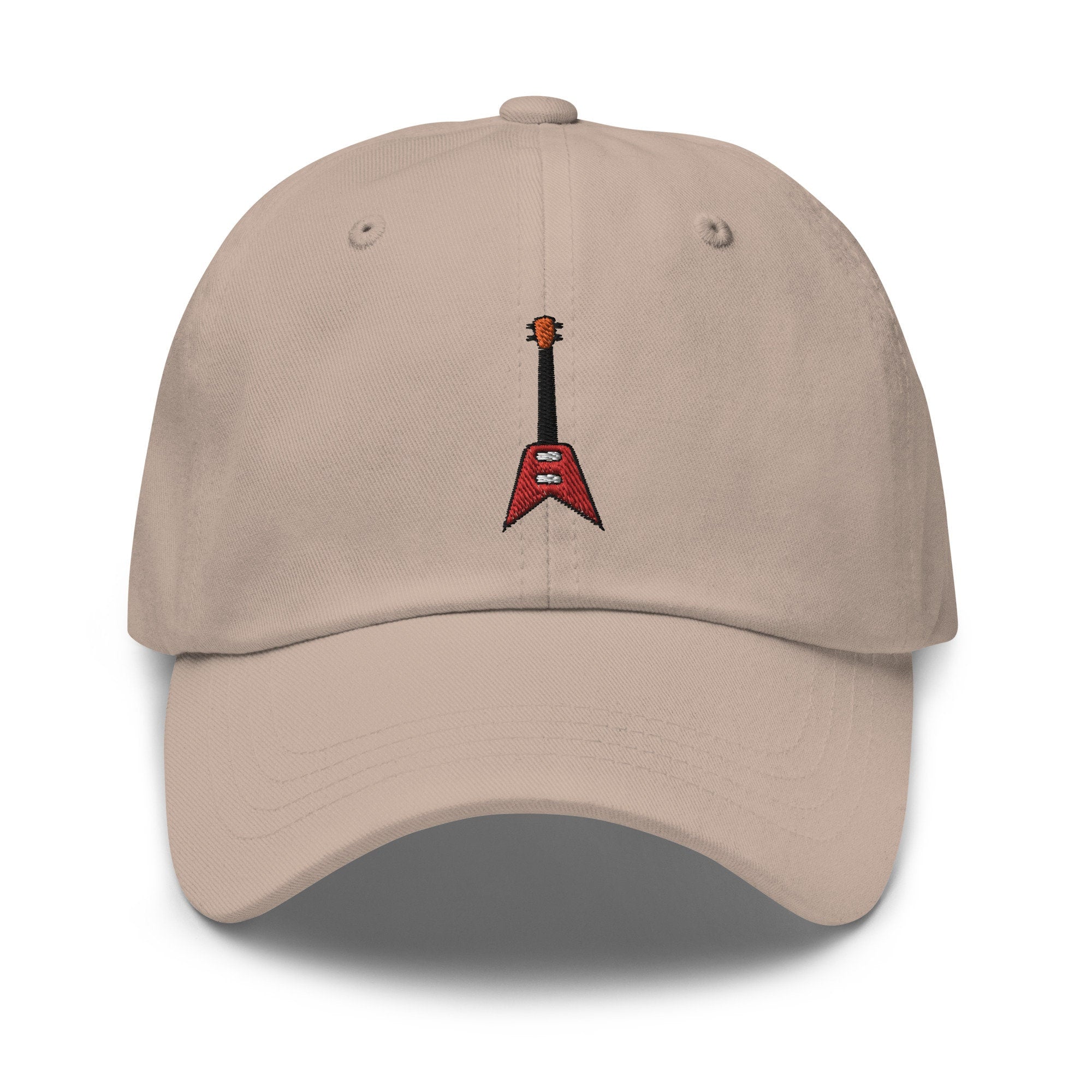 Rock Guitar Embroidered Dad Hat