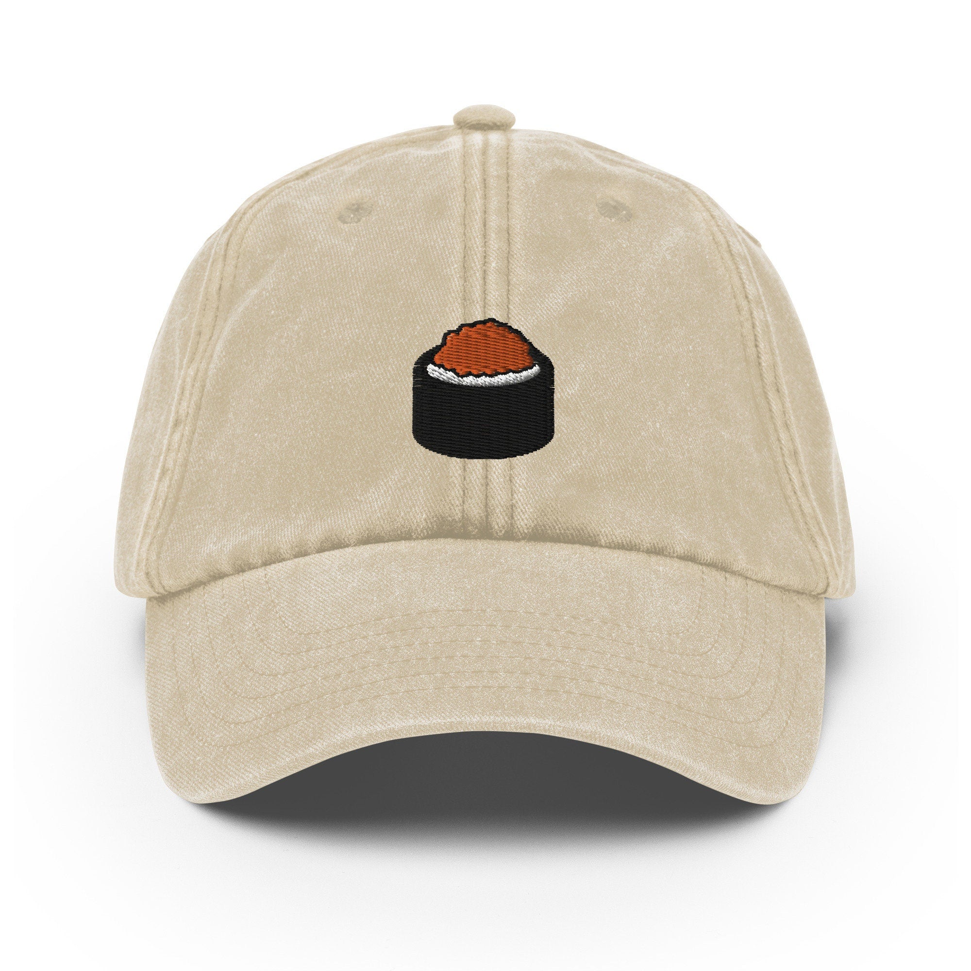 Sushi Vintage Hat, Aged Dad Cap, Faded Baseball Cap Gift - Multiple Colors