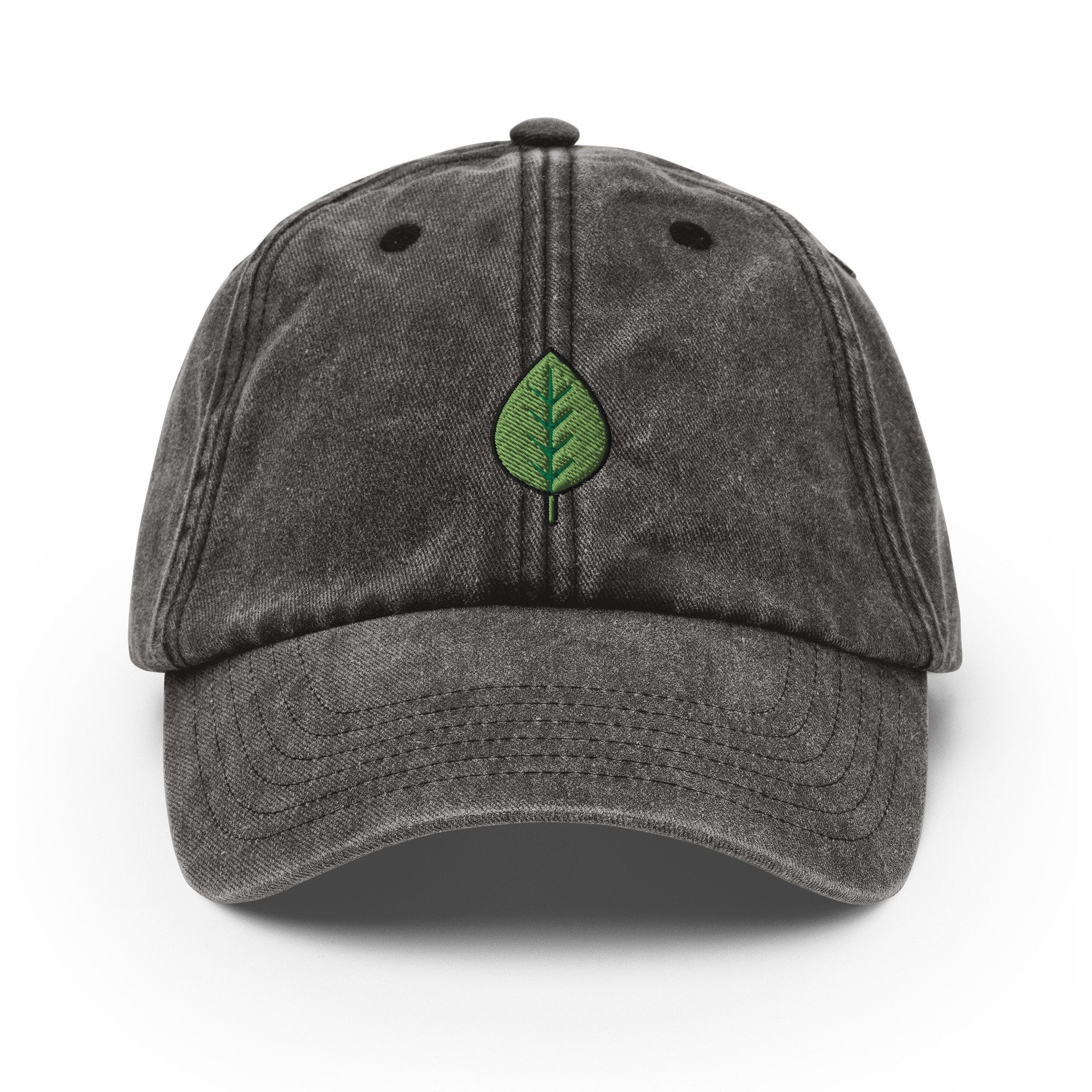 Leaf Vintage Hat, Aged Dad Cap, Faded Baseball Cap Gift - Multiple Colors