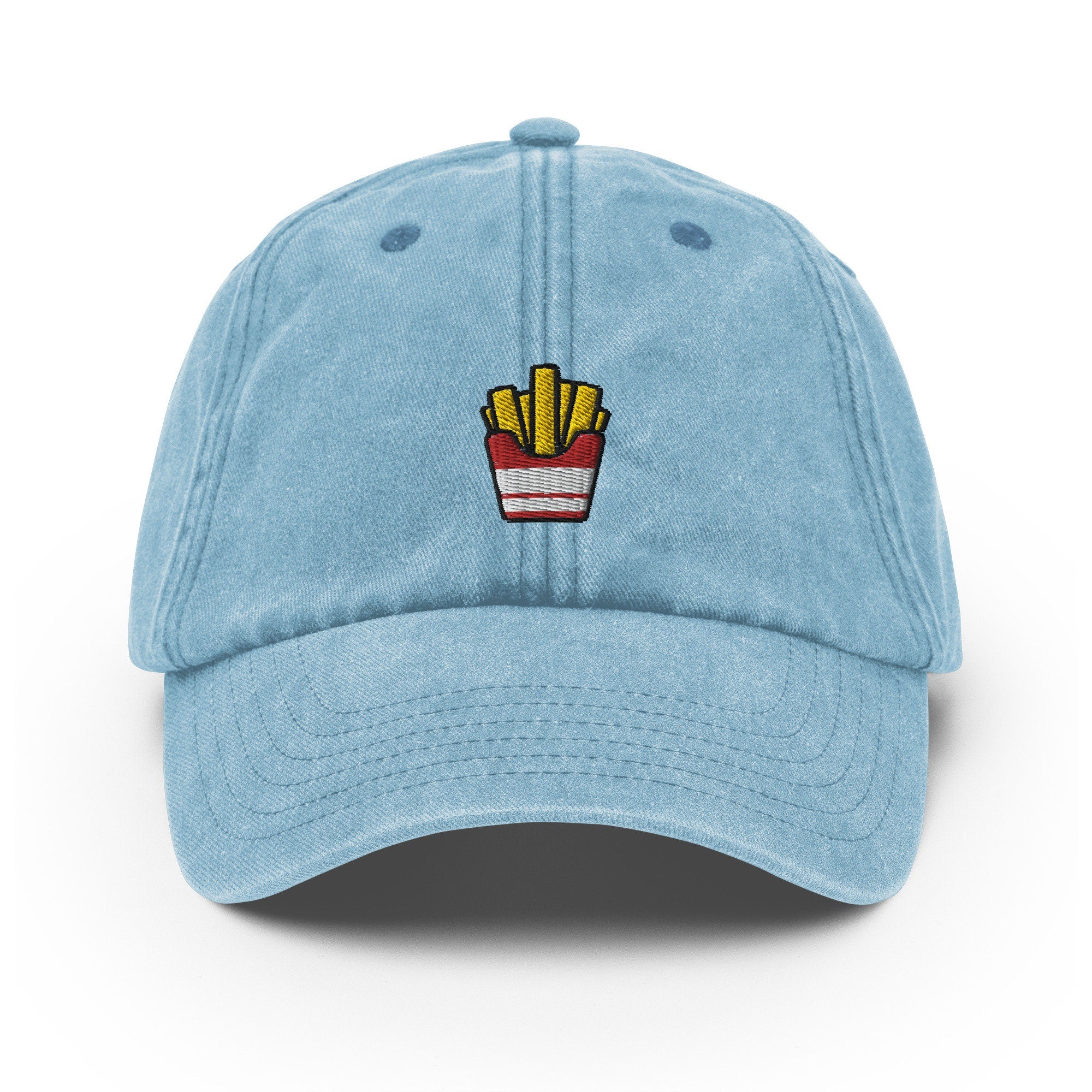 Fries Vintage Hat, Aged Dad Cap, Faded Baseball Cap Gift - Multiple Colors