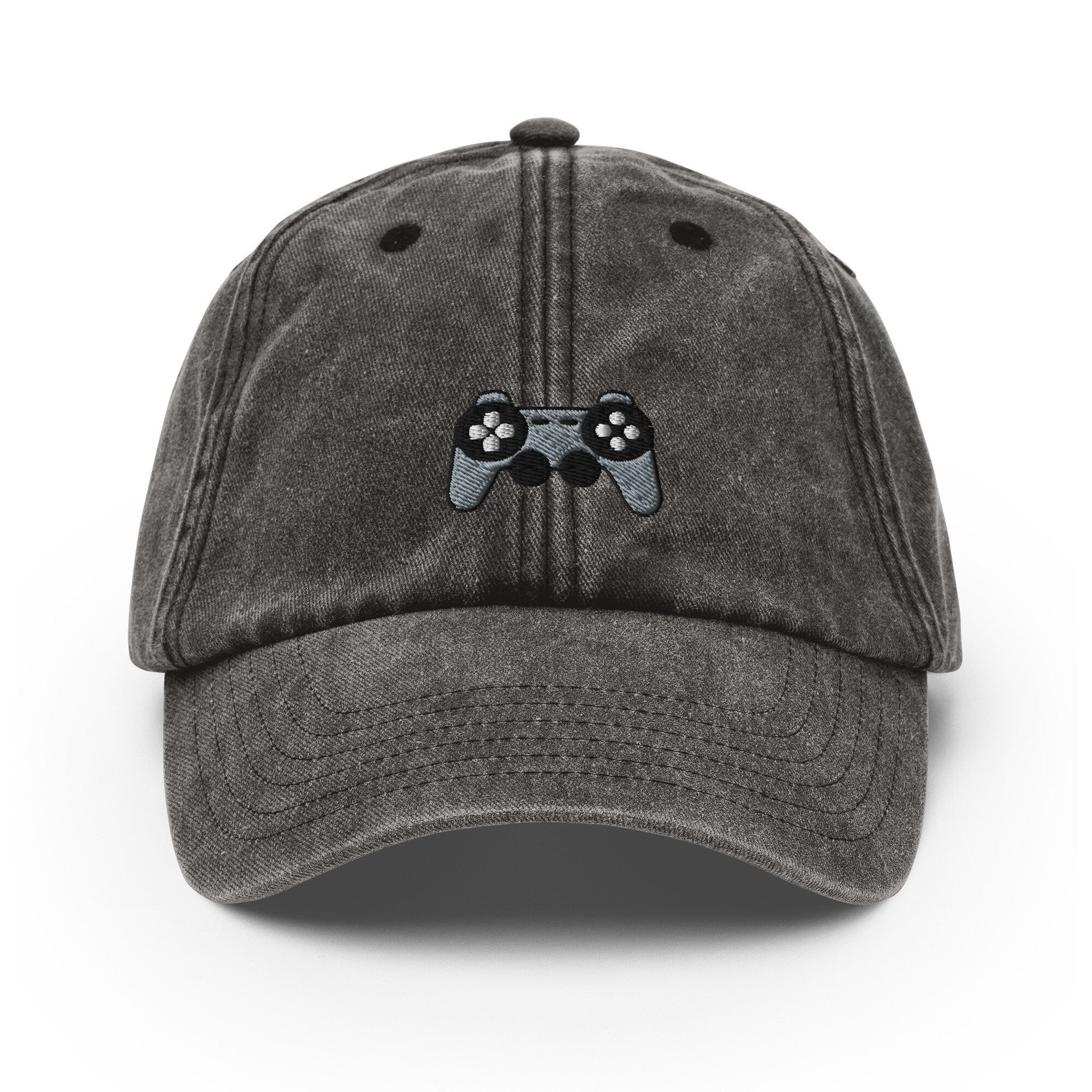 Videogame Controller Vintage Hat, Aged Dad Cap, Faded Baseball Cap Gift - Multiple Colors