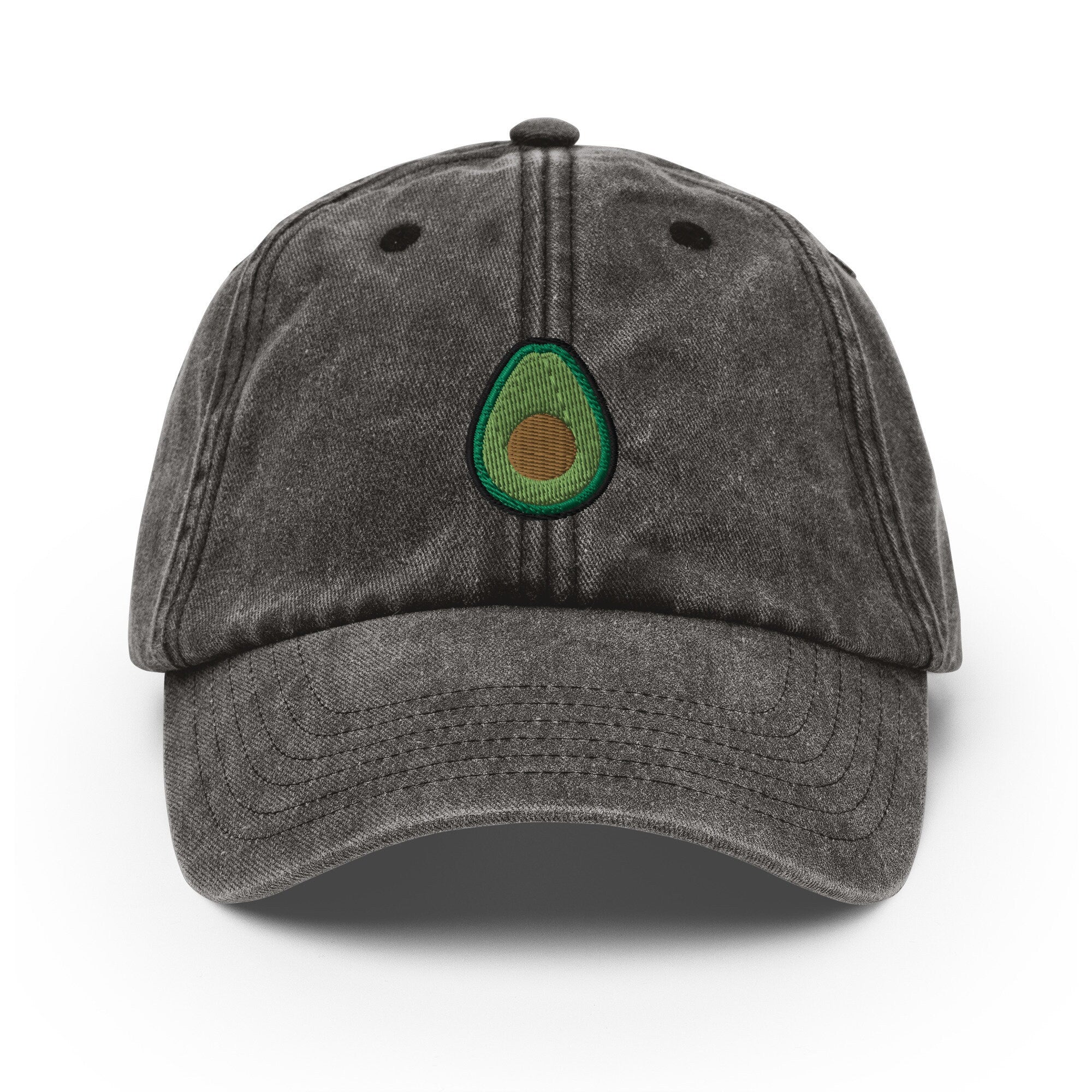 Avocado Vintage Hat, Aged Dad Cap, Faded Baseball Cap Gift - Multiple Colors