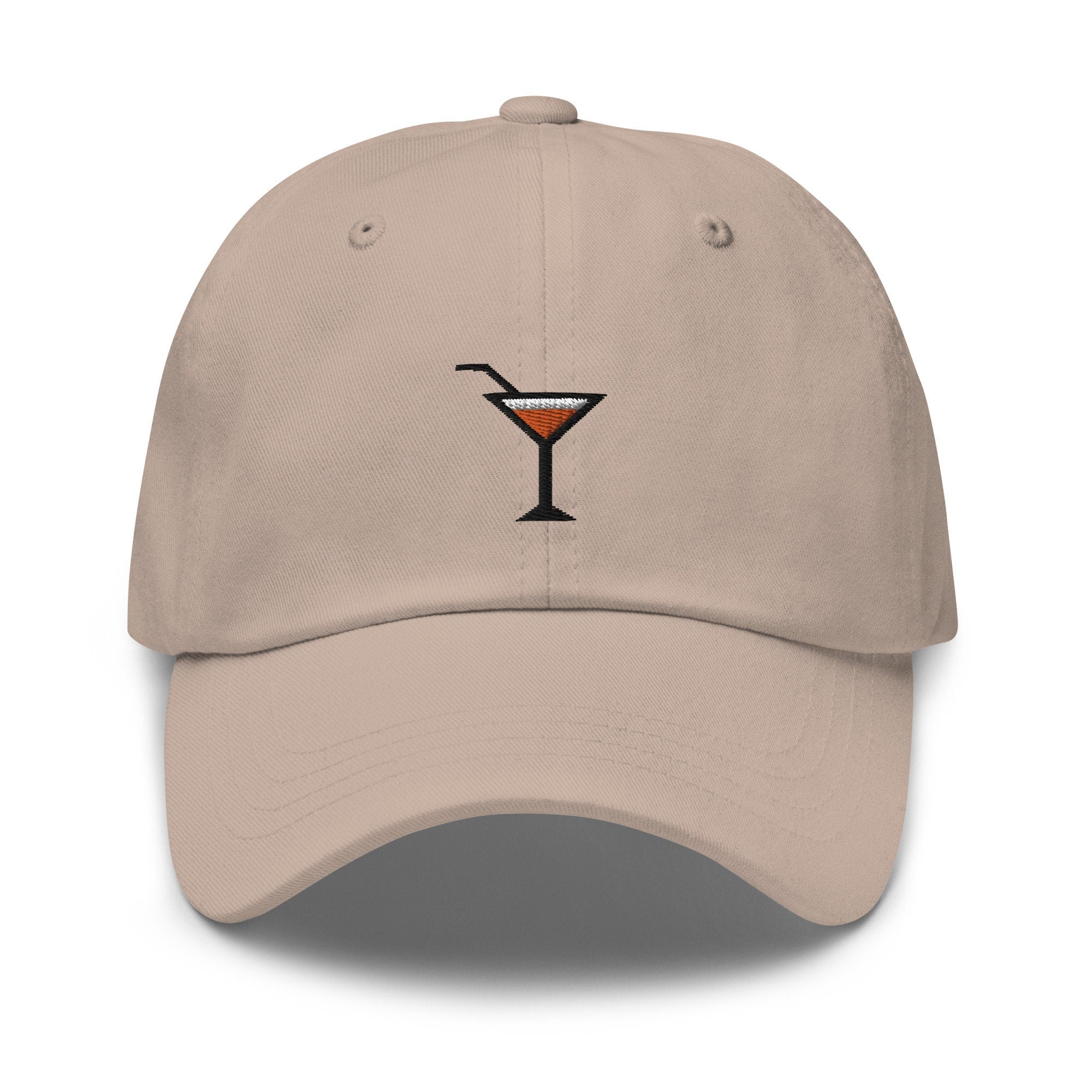 Martini Embroidered Dad Hat