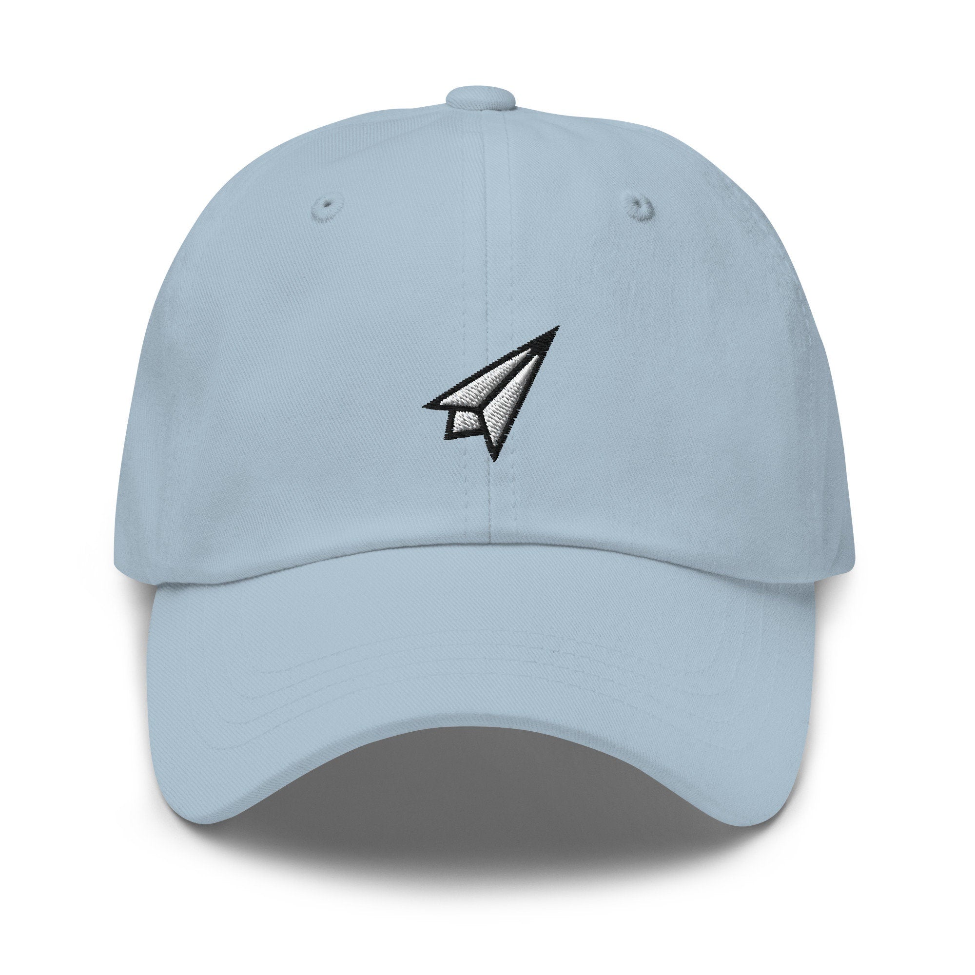 Paper Airplane Embroidered Dad Hat