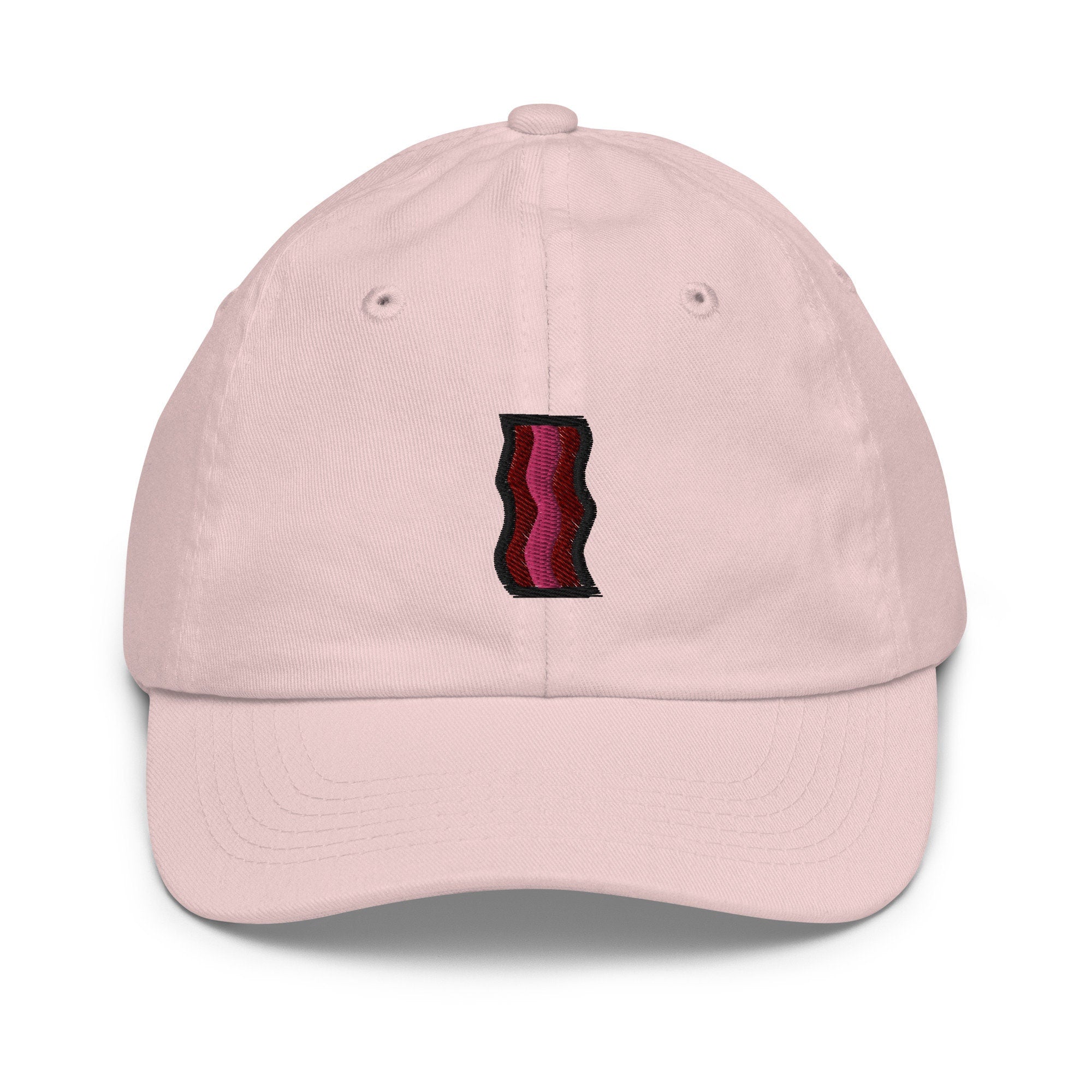 Bacon Youth Baseball Cap, Embroidered Kids Hat, Childrens Hat Gift - Multiple Colors