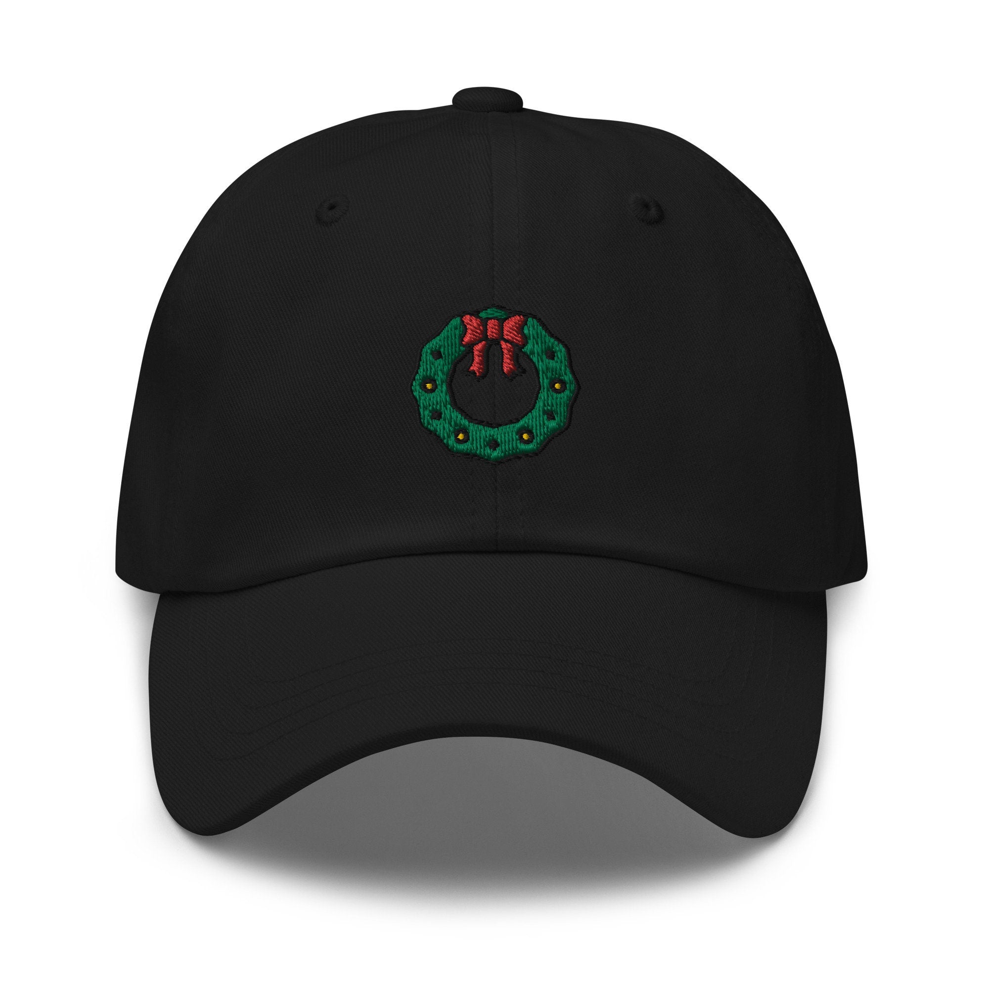 Wreath Embroidered Dad Hat