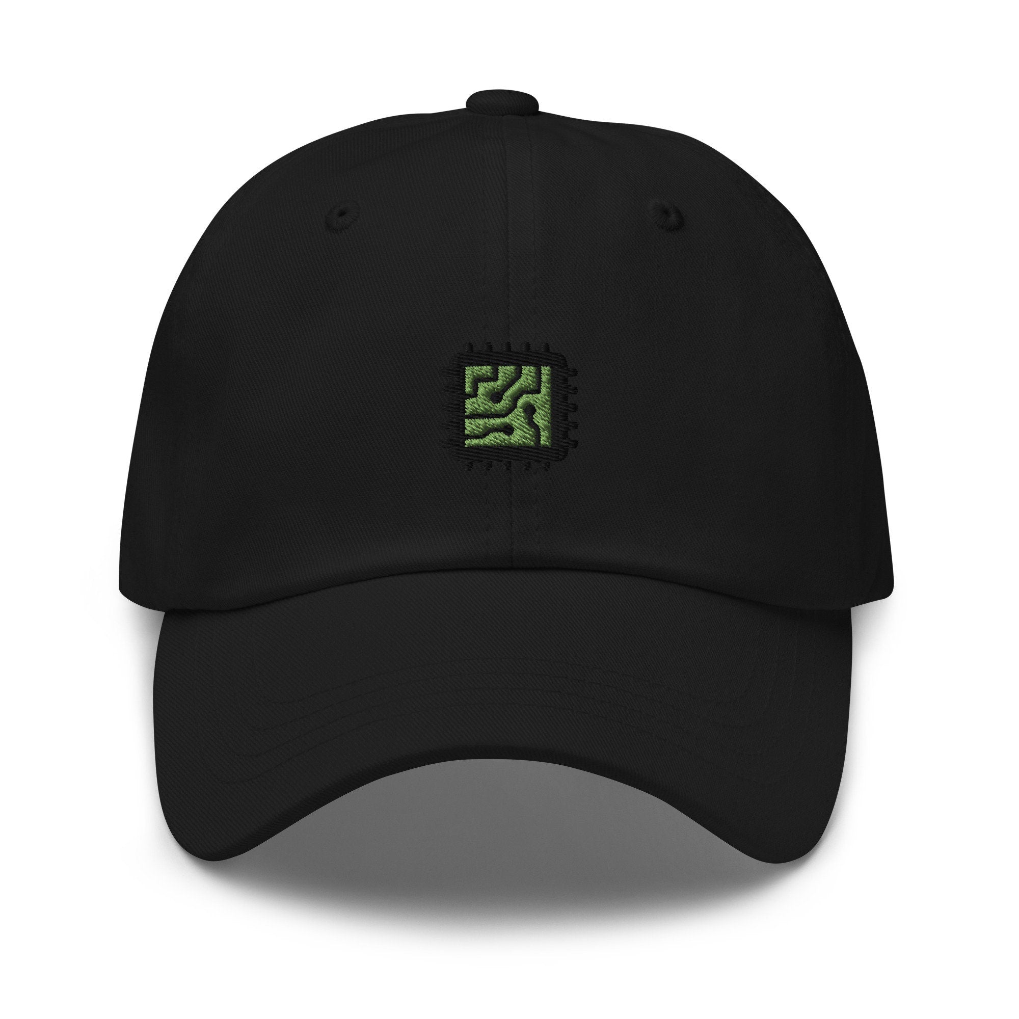 Computer Chip Embroidered Dad Hat