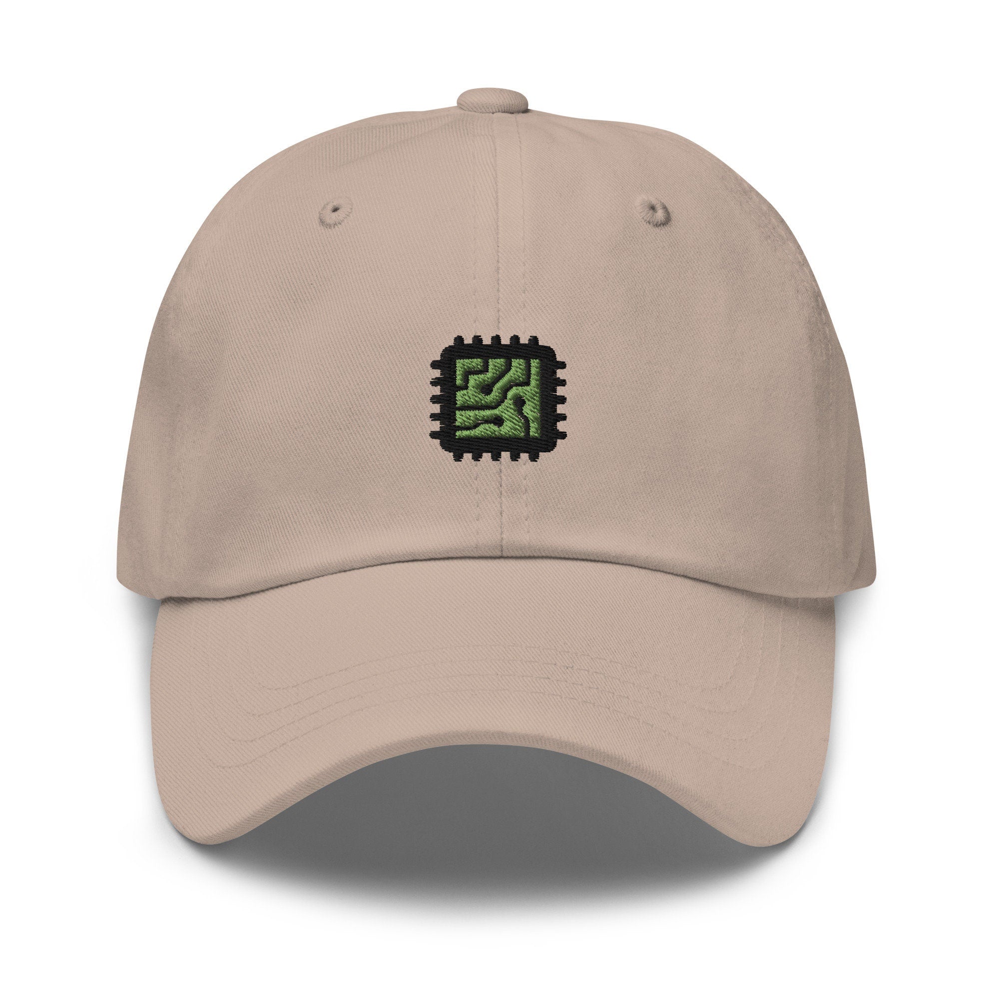 Computer Chip Embroidered Dad Hat