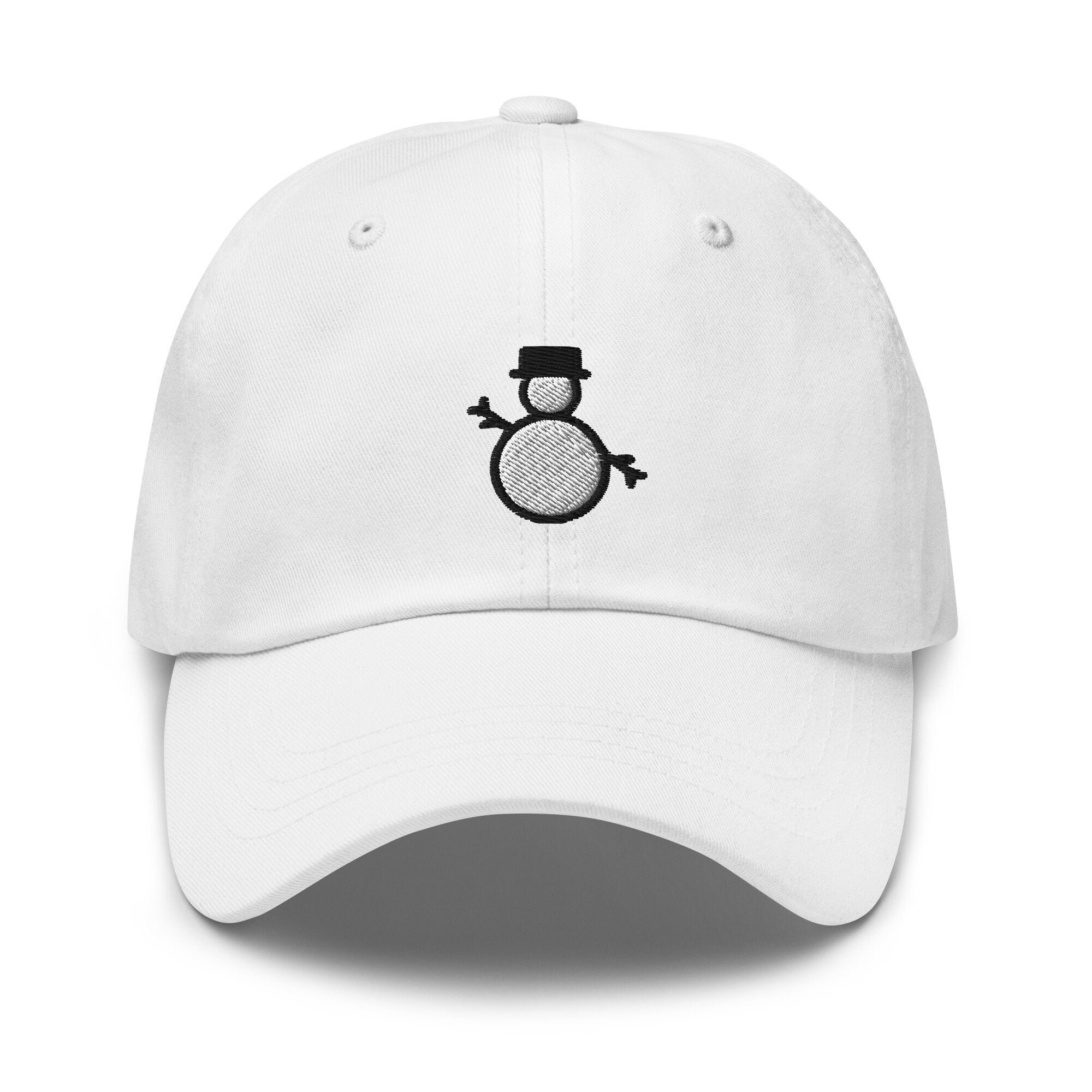 Snowman Embroidered Dad Hat