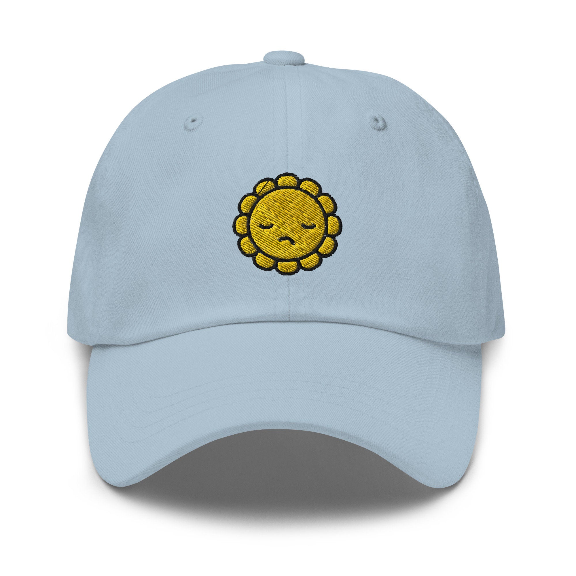 Sad Sunflower Embroidered Dad Hat