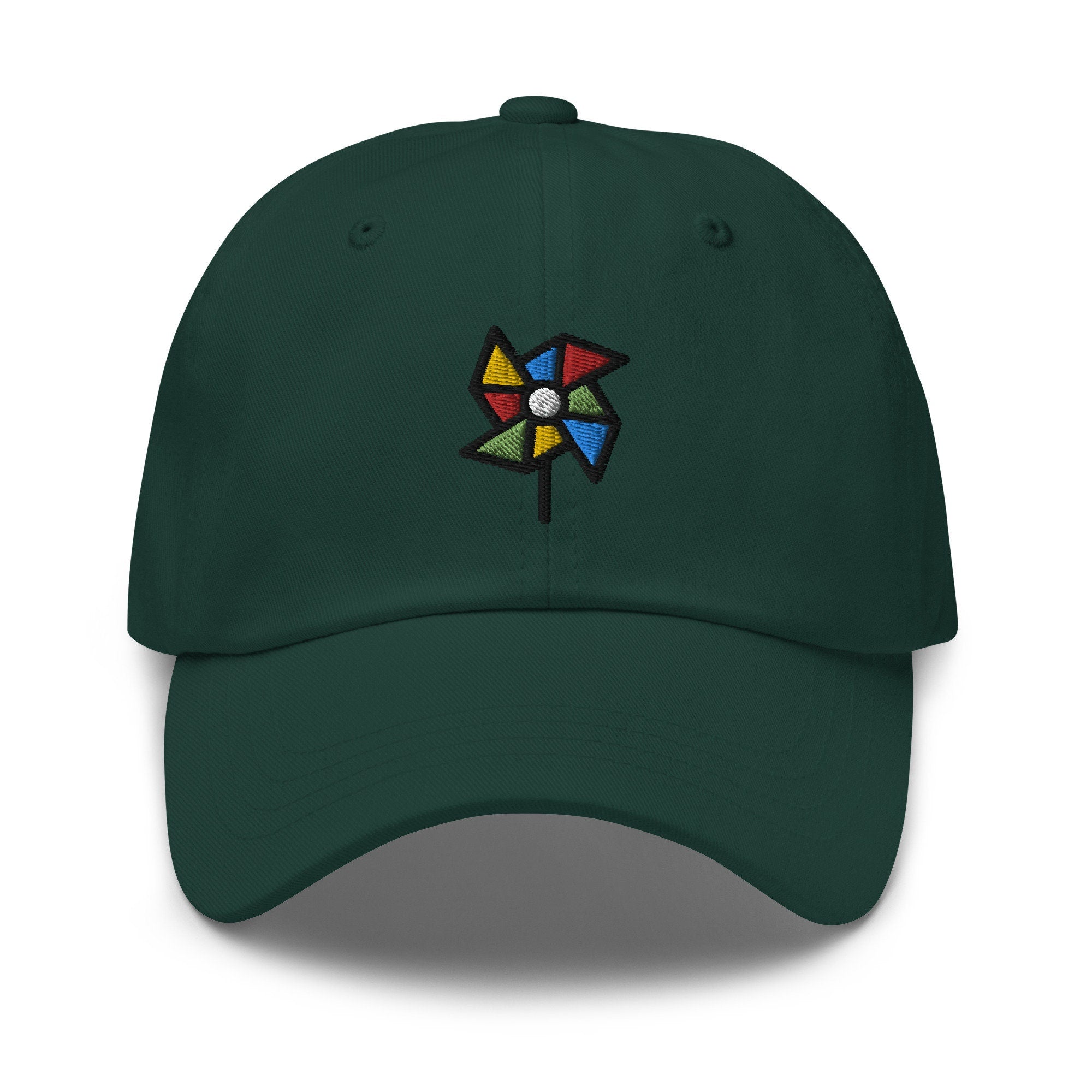 Pinwheel Embroidered Dad Hat
