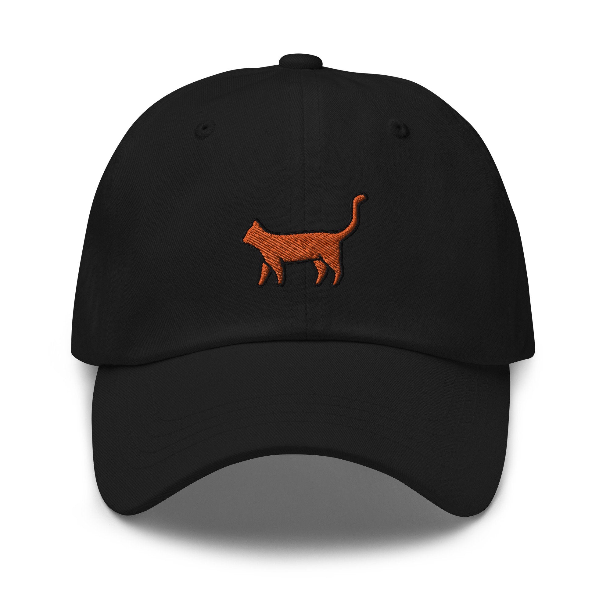 Orange Tabby Cat Embroidered Dad Hat