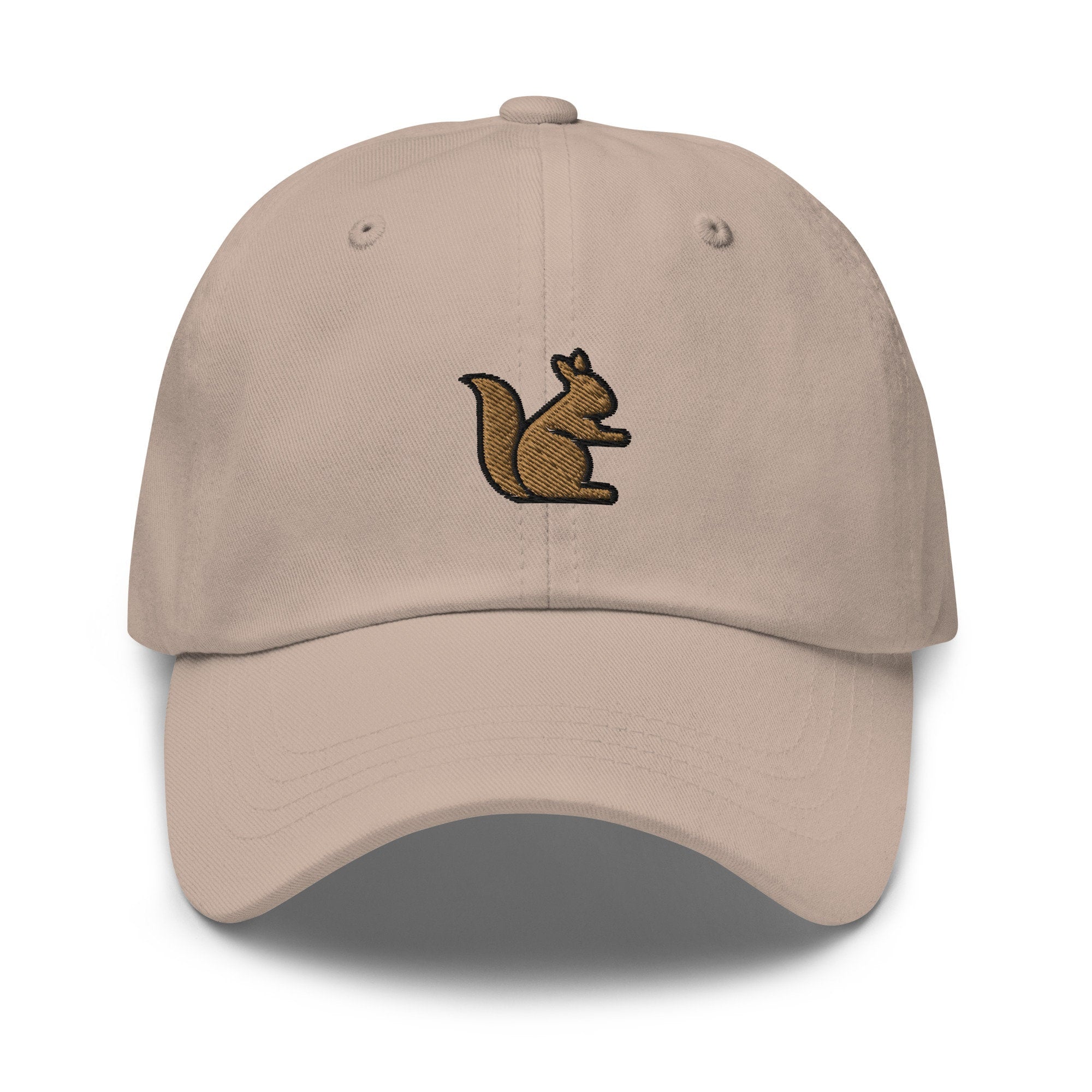 Squirrel Embroidered Dad Hat