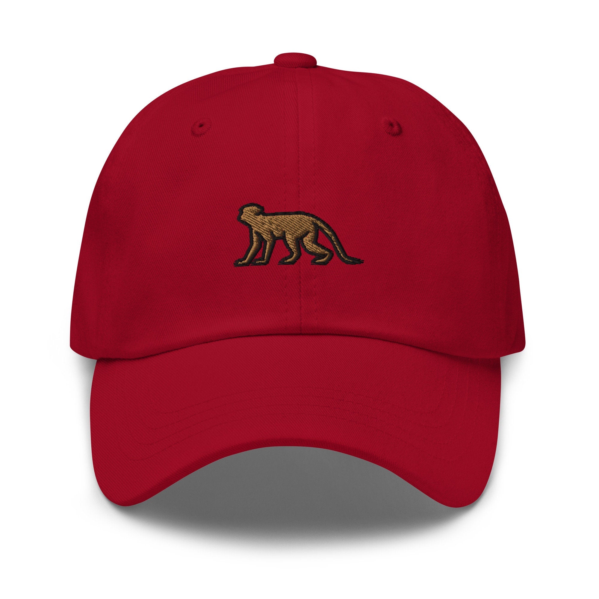 Monkey Embroidered Dad Hat