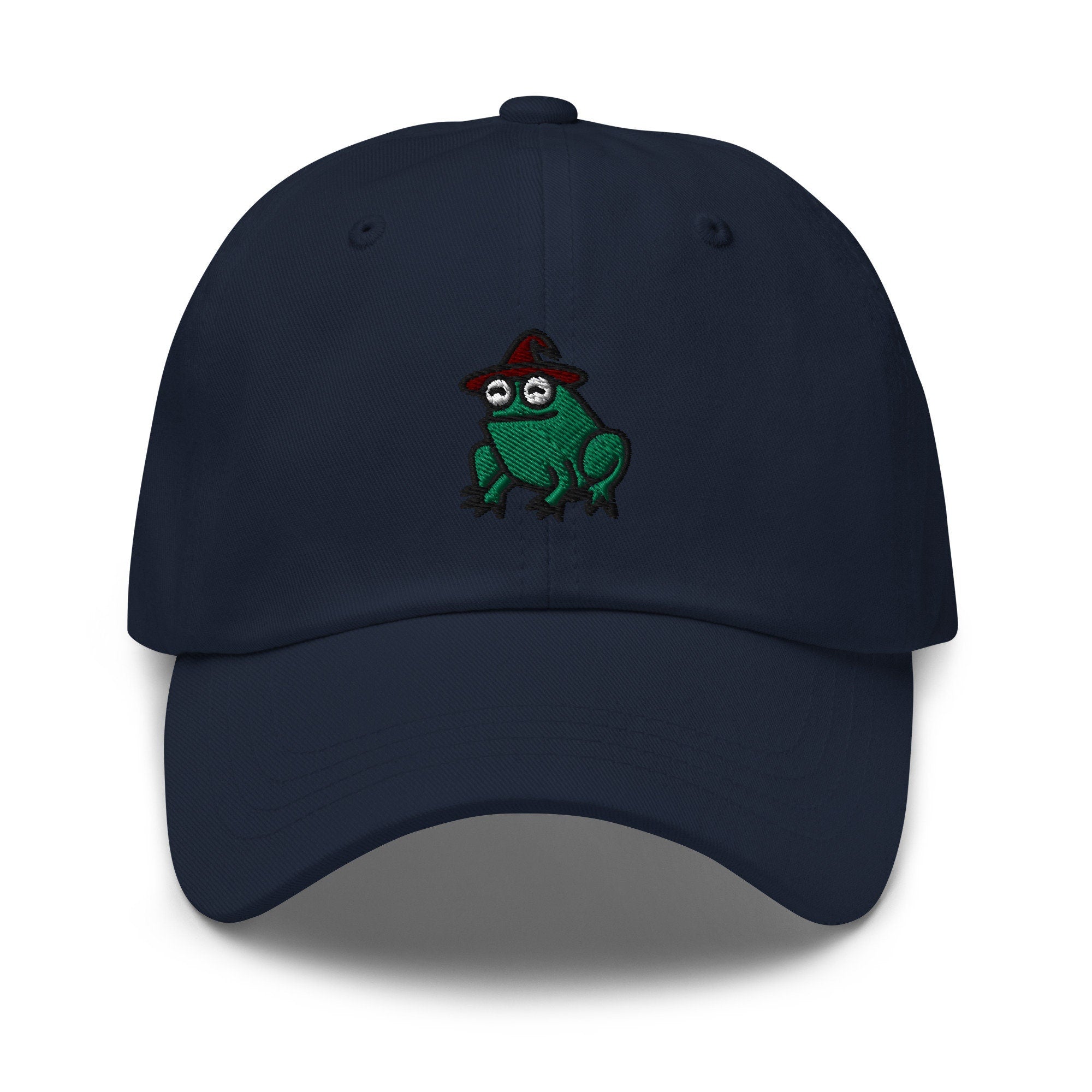 Wizard Frog Embroidered Dad Hat