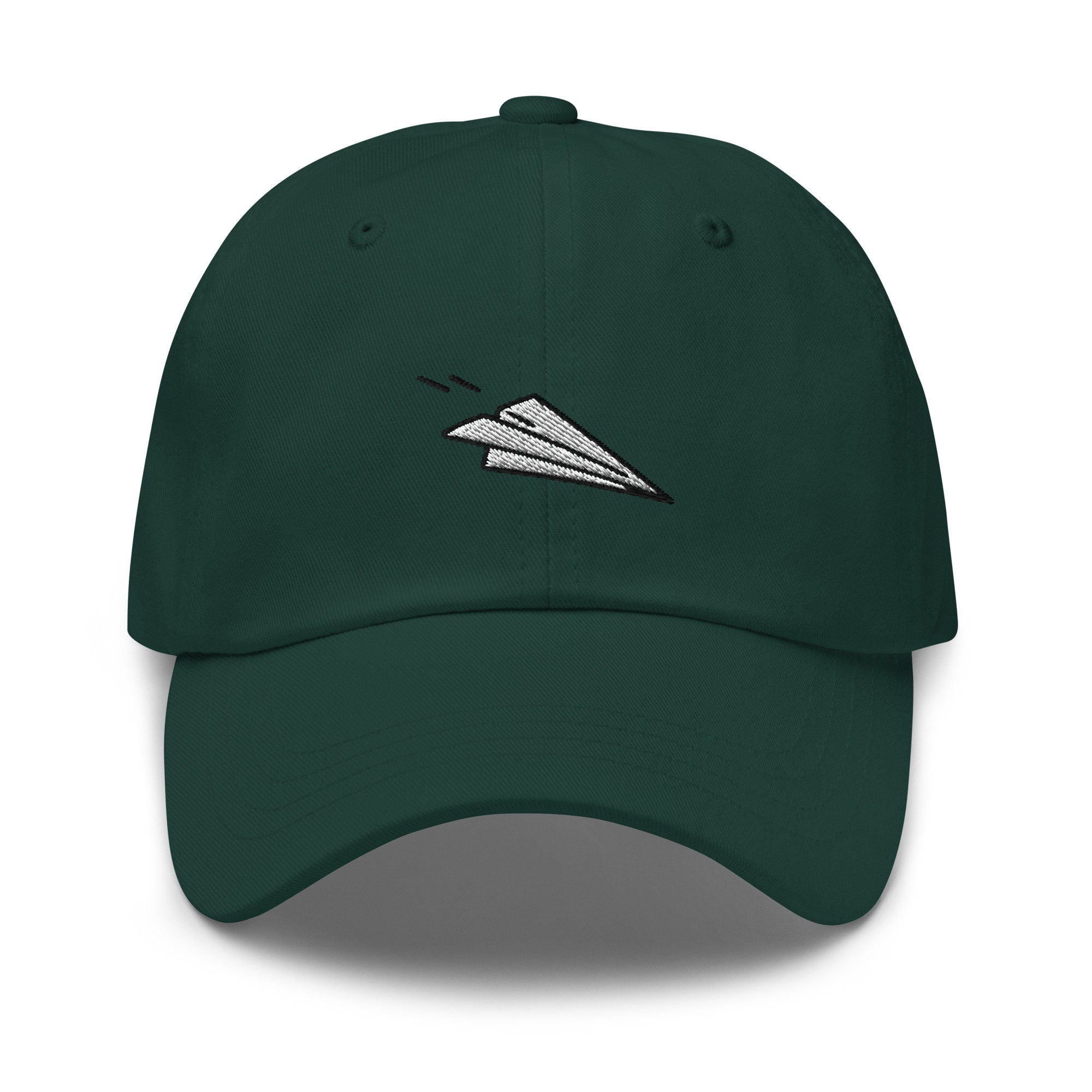 Paper Airplane Embroidered Dad Hat