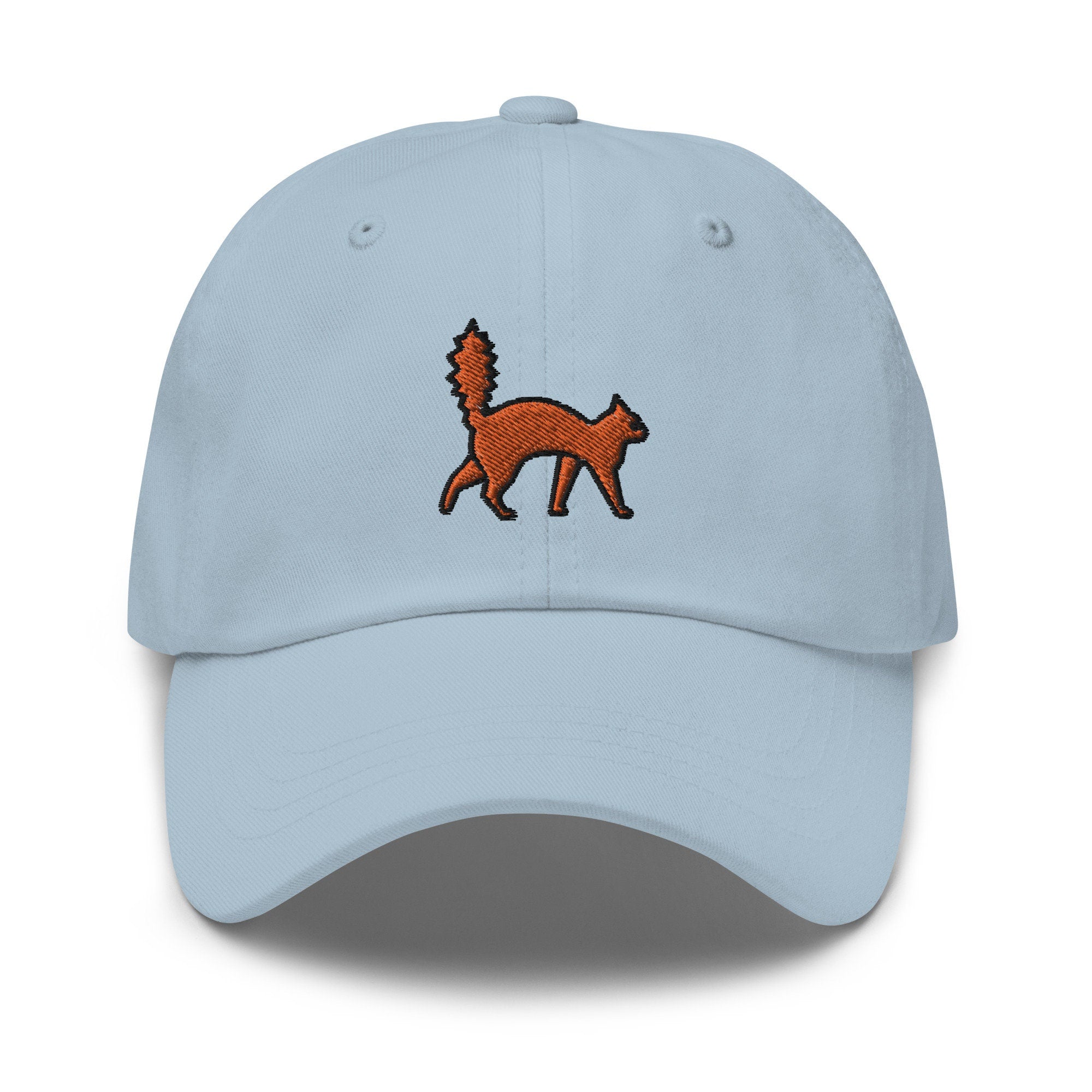 Scared Cat Embroidered Dad Hat