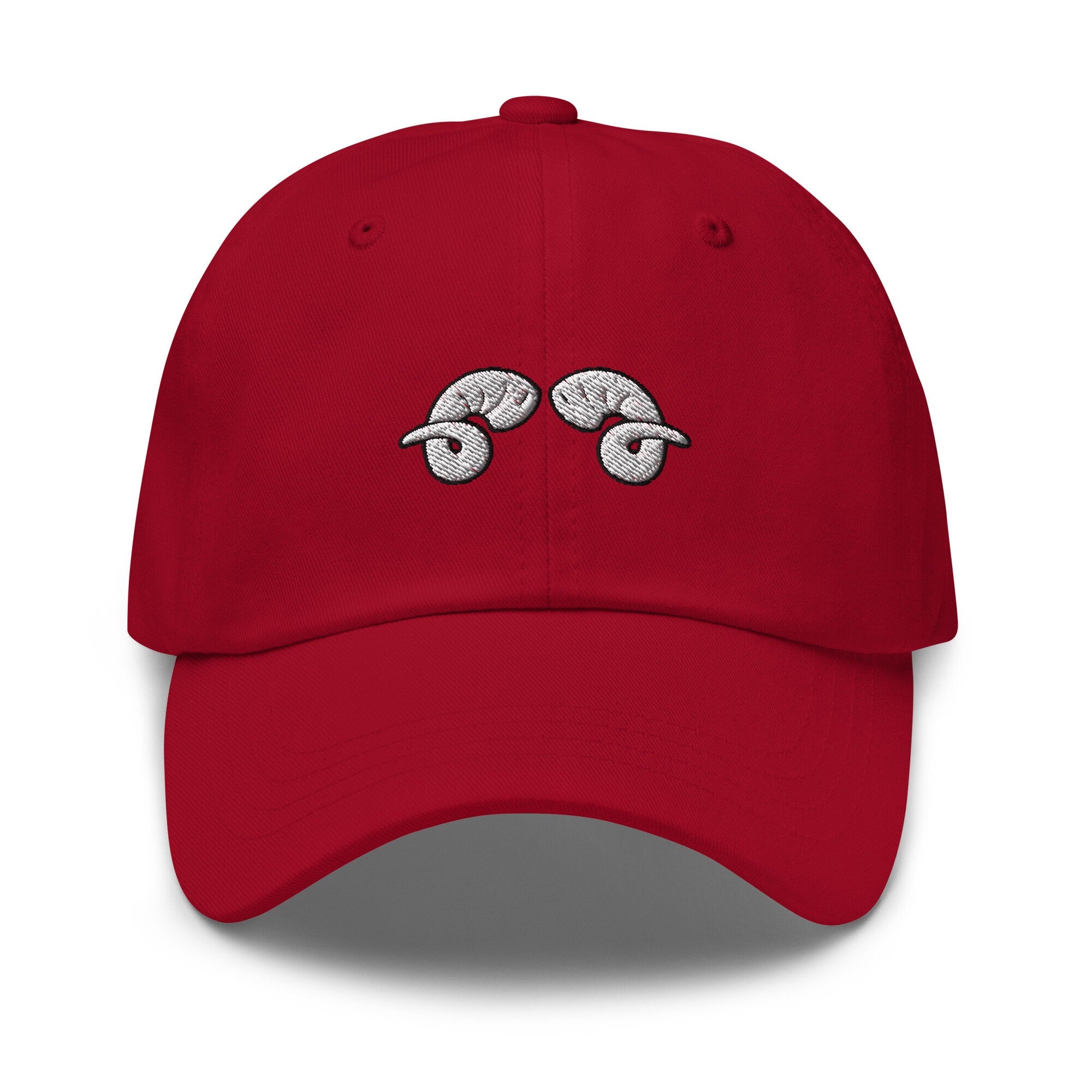 Curly Horns Embroidered Dad Hat